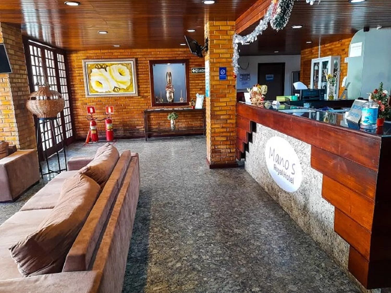 Lobby or reception in Sonia Flat Tambaú - Apartamento vista mar no Mano's Royal Hotel