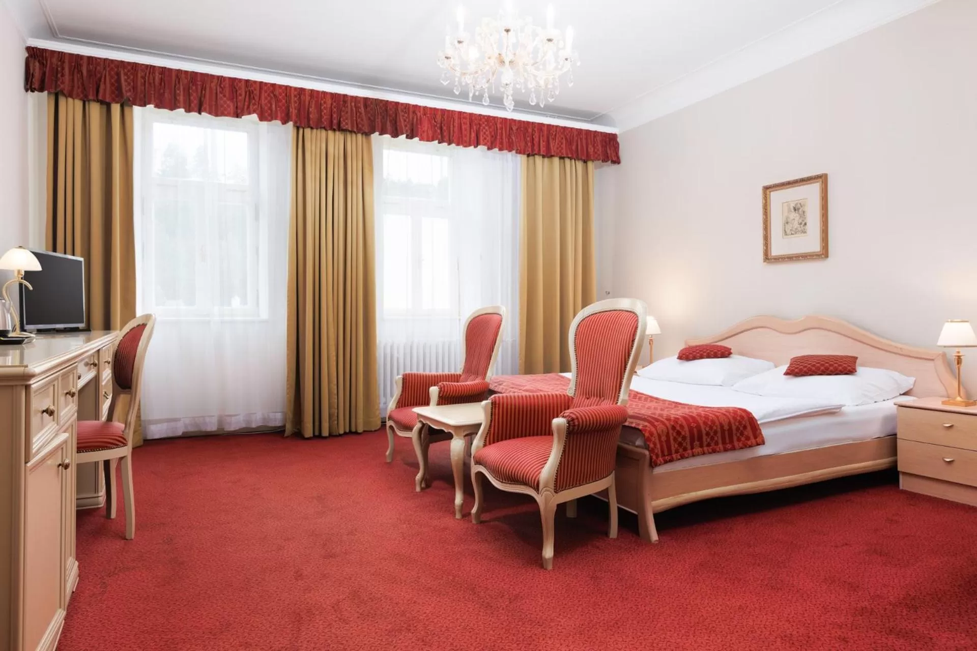 Bedroom, Bed in OREA Spa Hotel Palace Zvon Mariánské Lázně