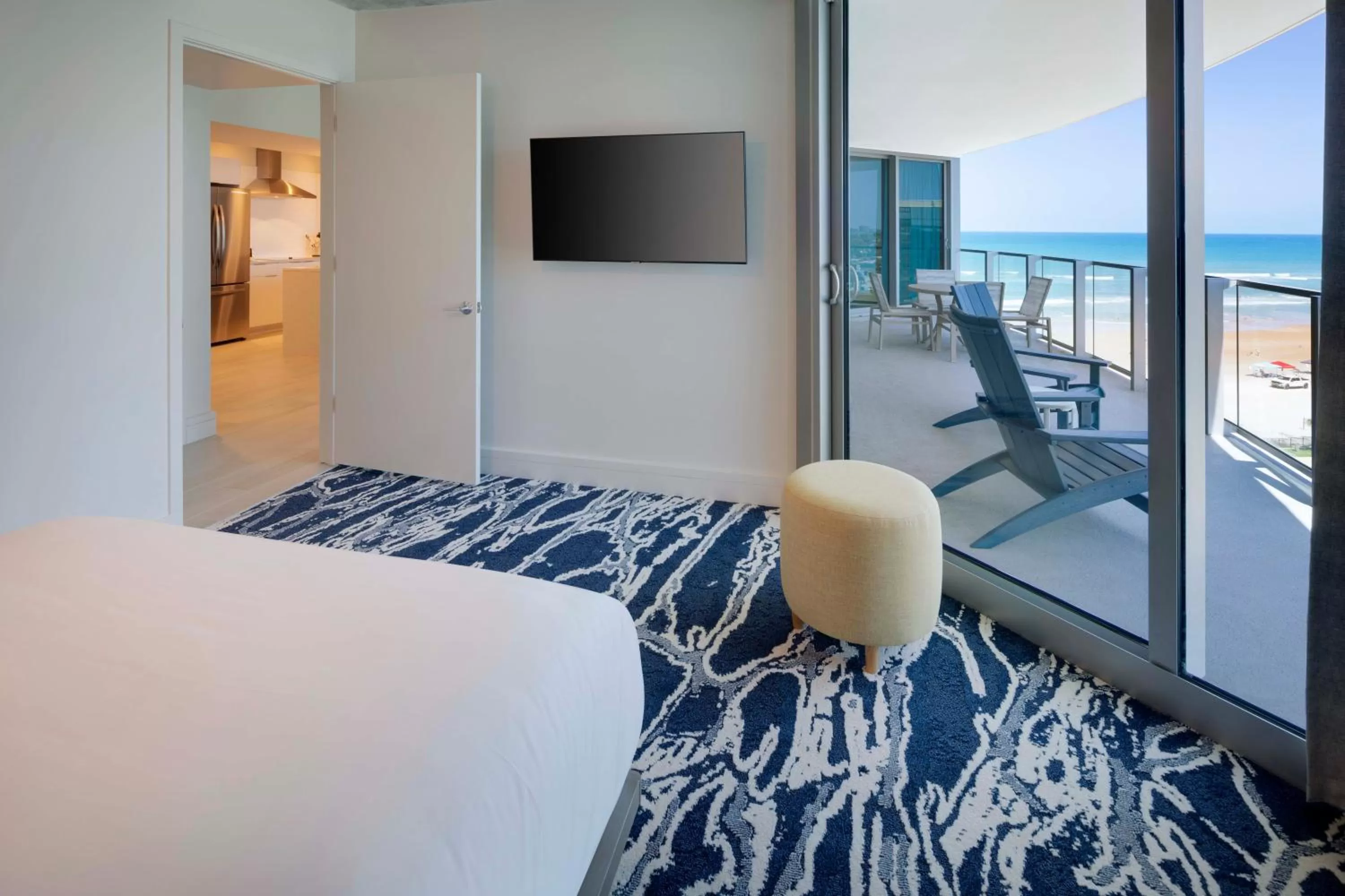 Balcony/Terrace, Bed in Max Beach Resort