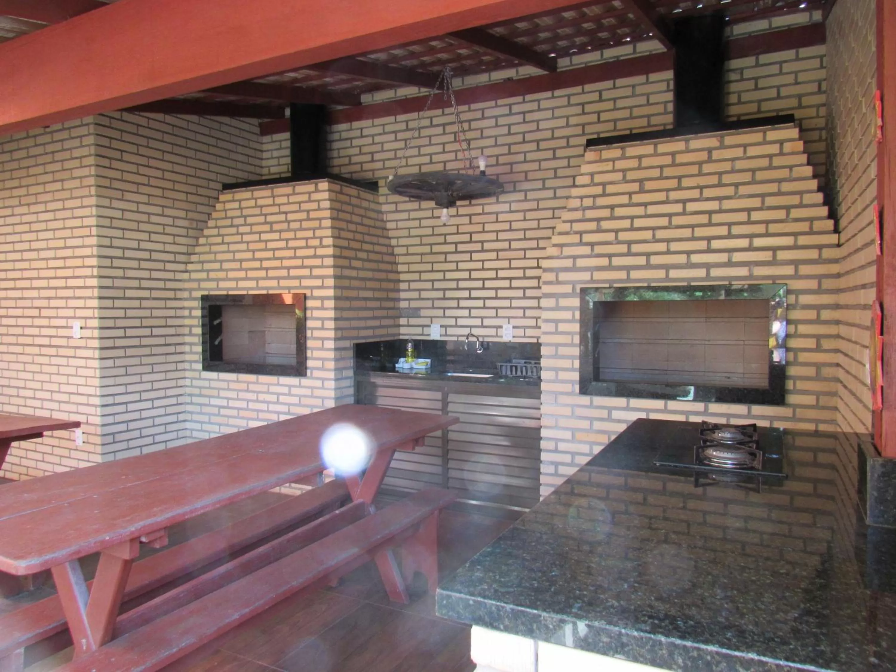 BBQ facilities in Pousada Recanto da Barra