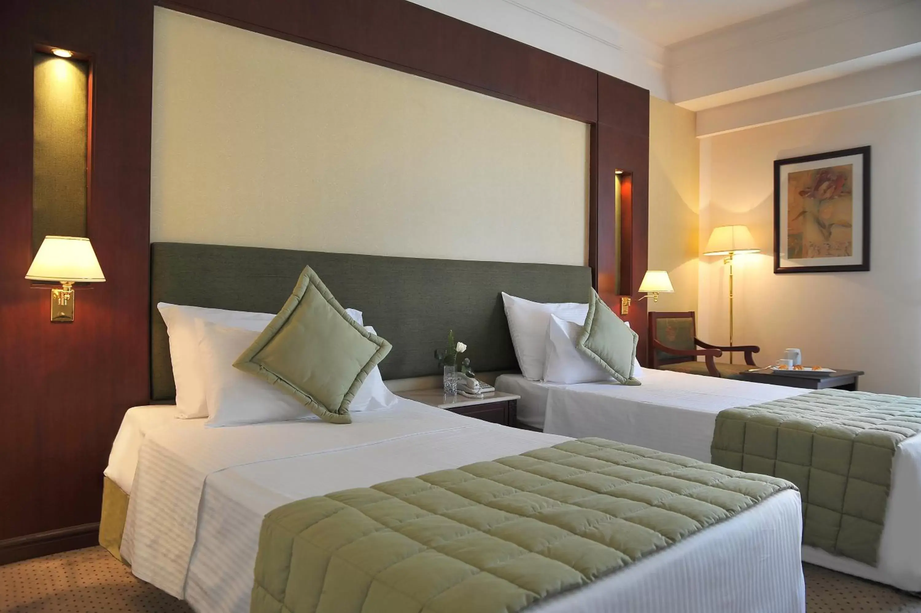 Bed in Safir Hotel Cairo
