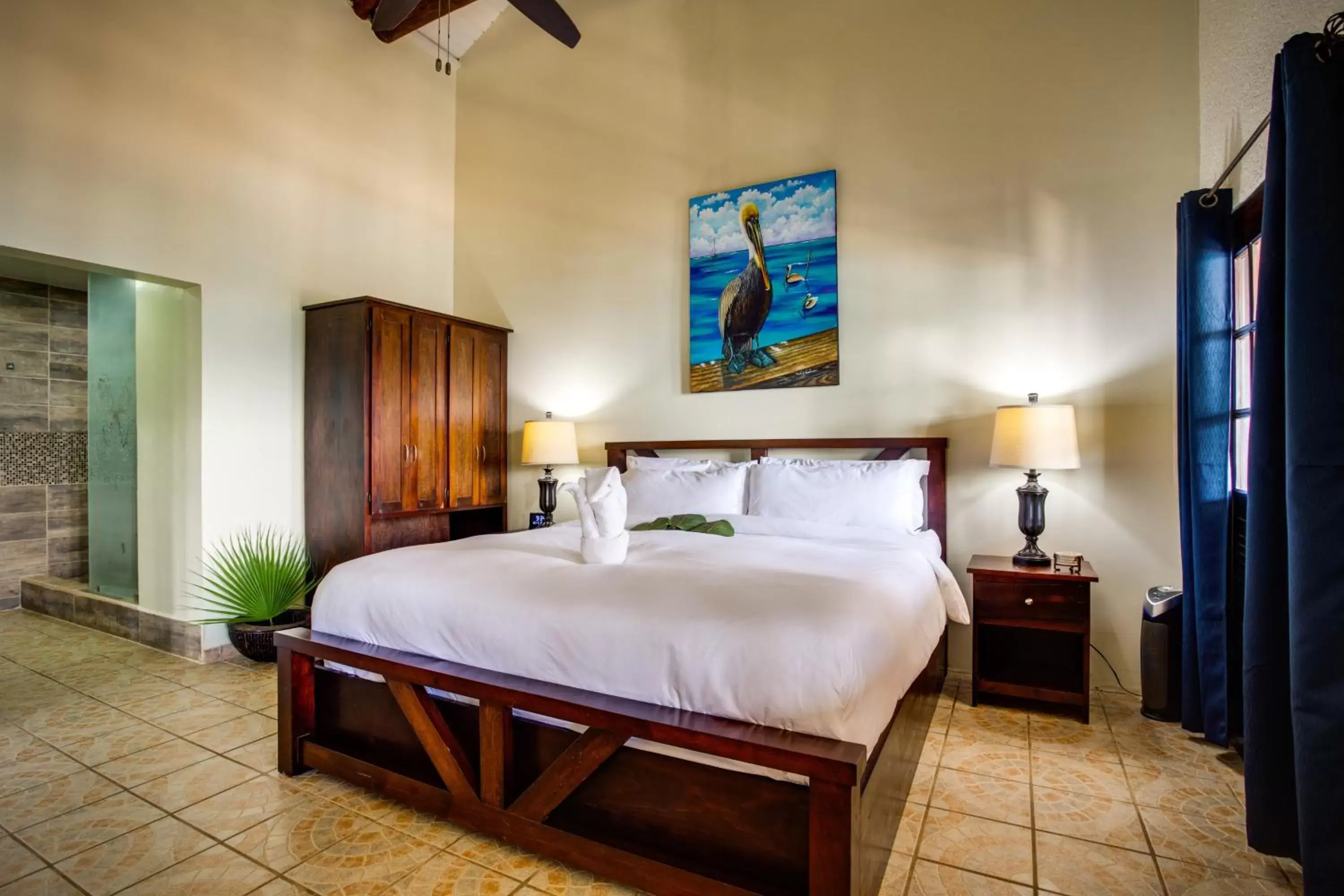 Bedroom, Bed in Mariposa Belize Beach Resort