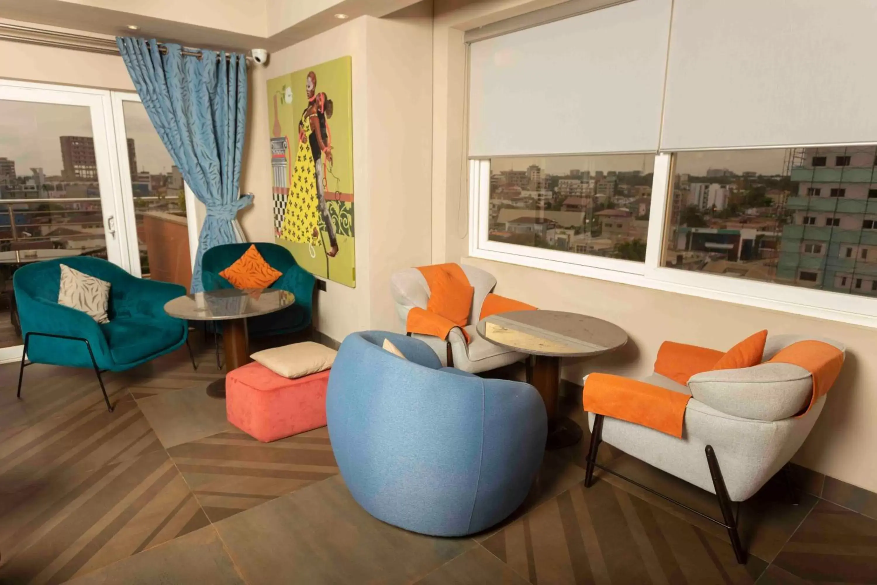 Seating Area in Roots Apartment Hotel