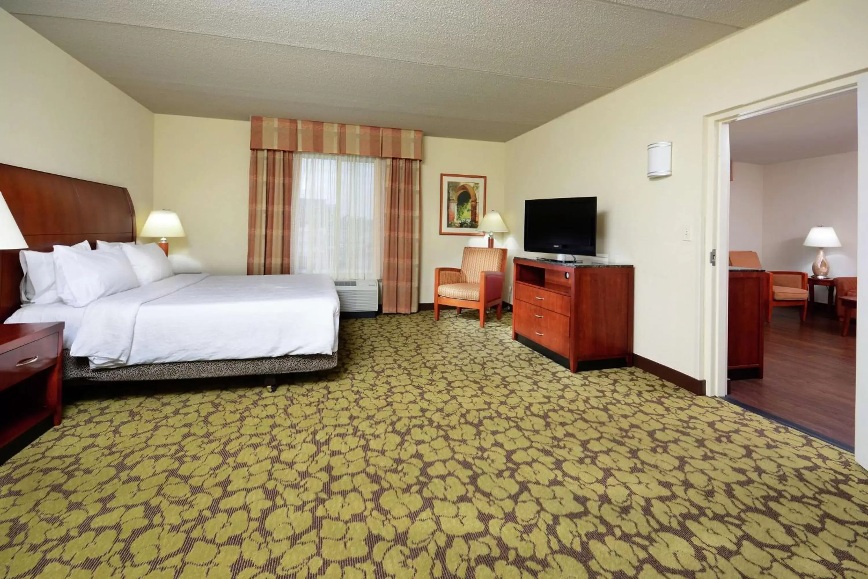 Bedroom, TV/Entertainment Center in Hilton Garden Inn Raleigh Capital Blvd I-540