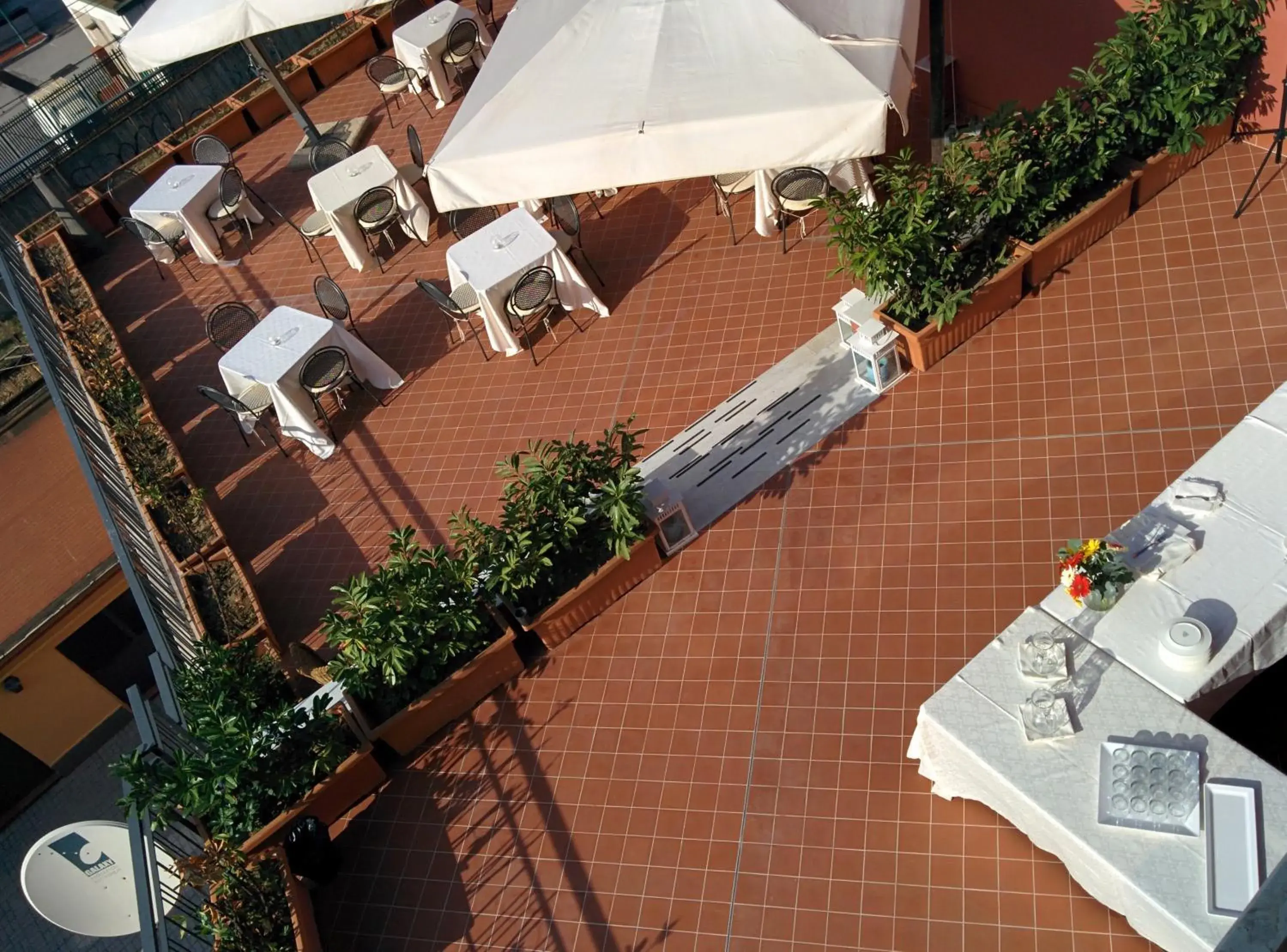Balcony/Terrace, Bird's-eye View in Hotel Nuvò