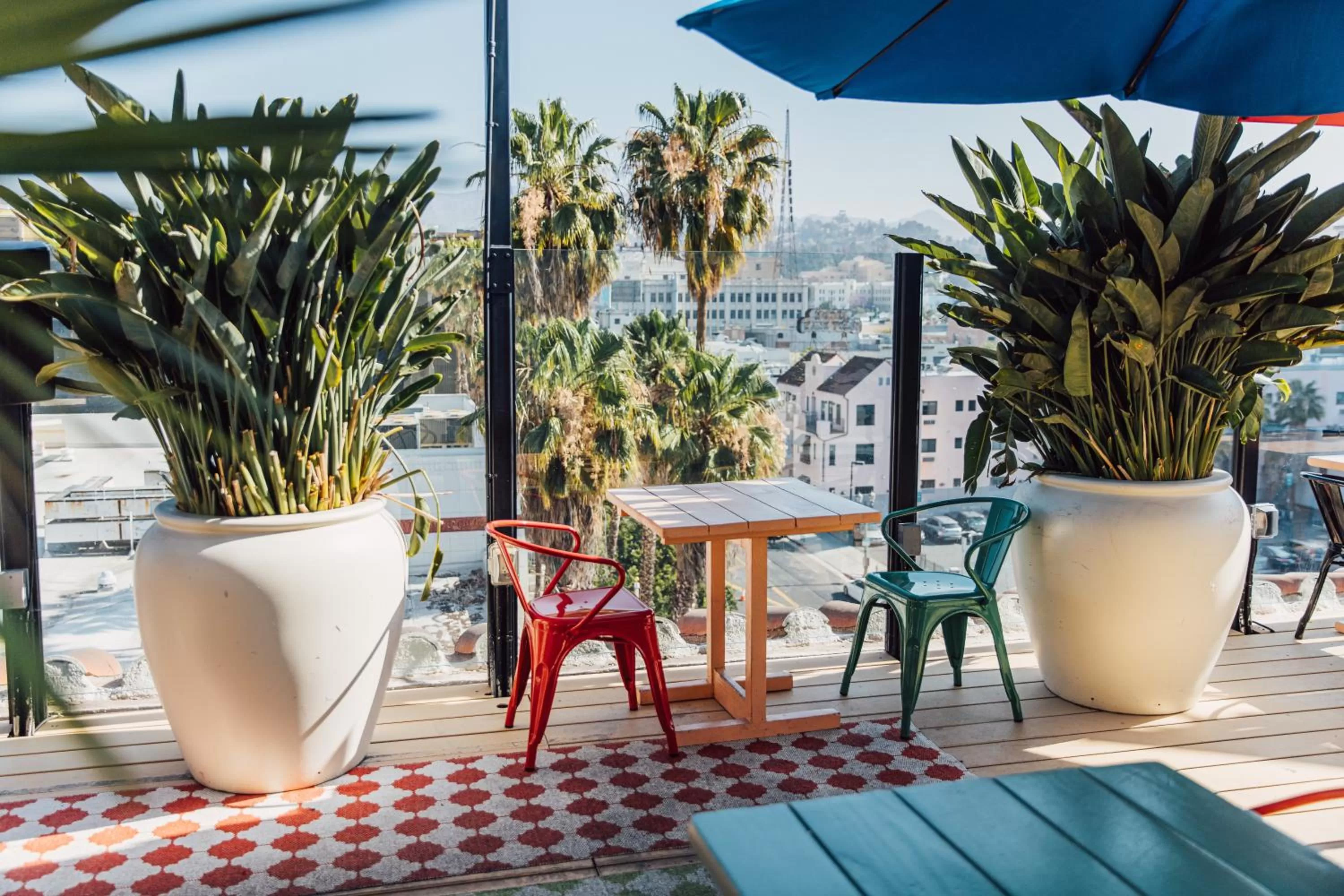 Patio in Mama Shelter Los Angeles