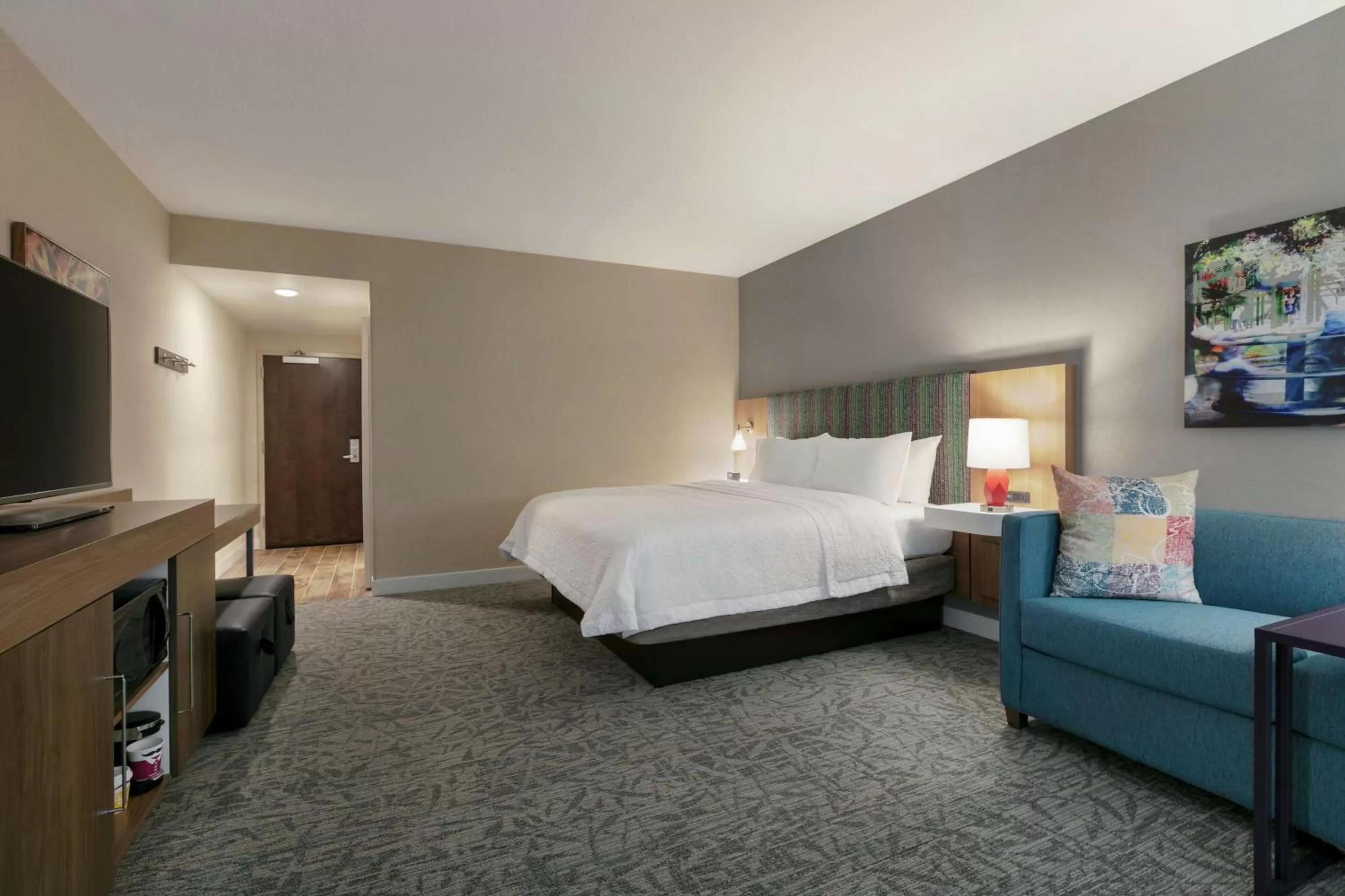 Bedroom, Bed in Hampton Inn And Suites By Hilton Johns Creek