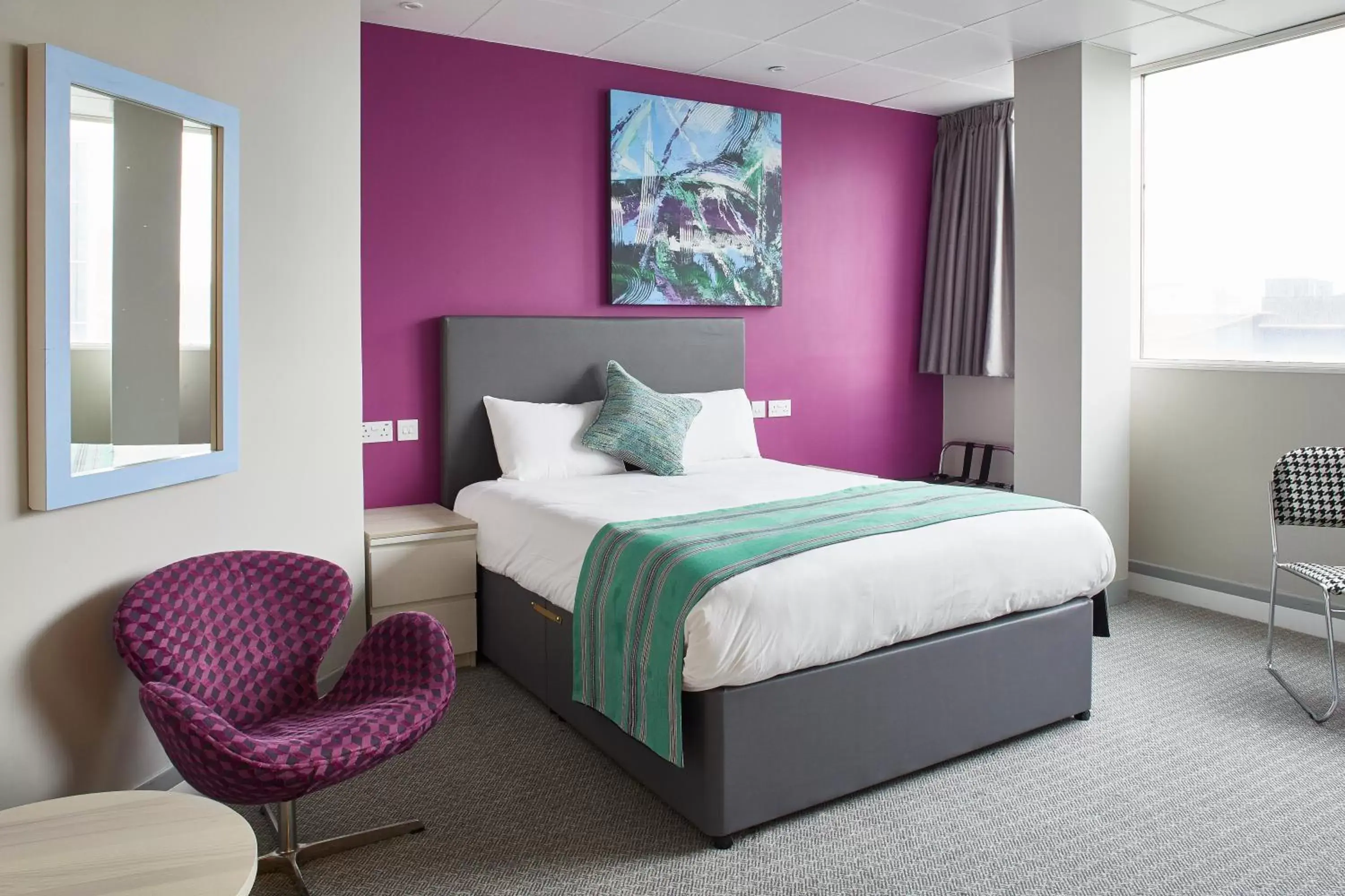 Bedroom, Bed in Citrus Hotel Cardiff by Compass Hospitality