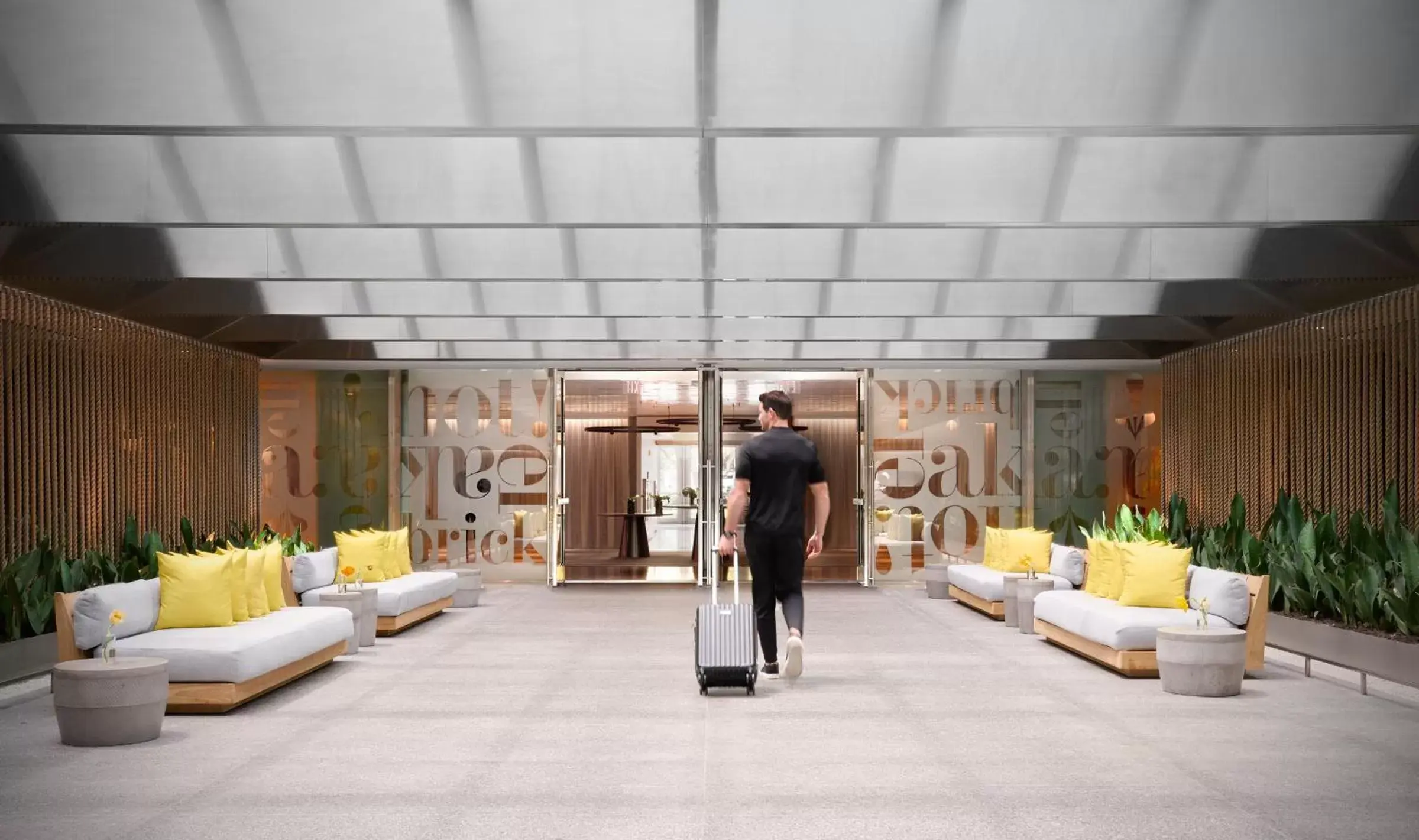 Facade/entrance in Hotel AKA Brickell Facade/entrance in Hotel AKA Brickell