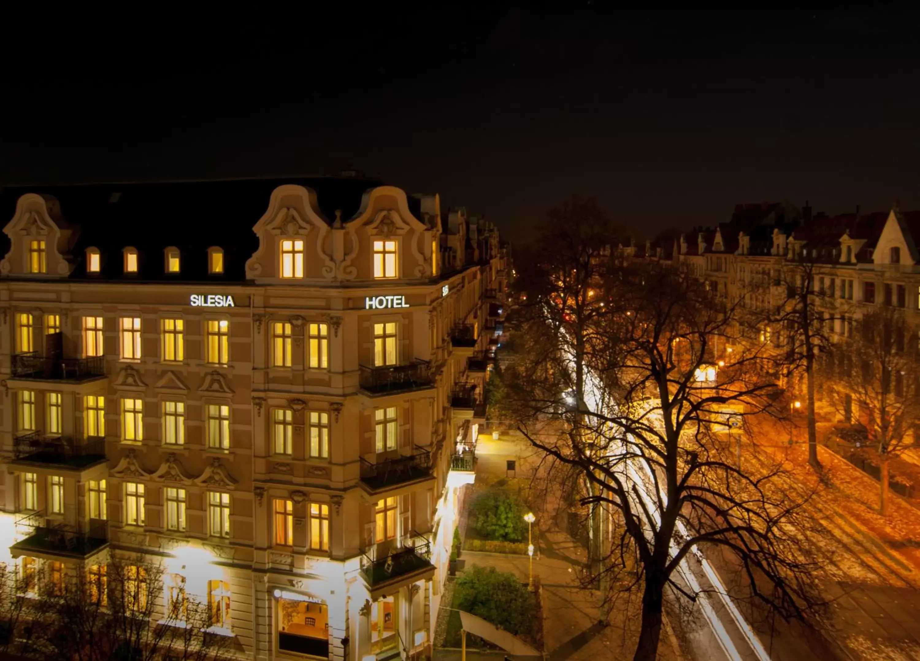 Night, Property Building in Hotel Silesia