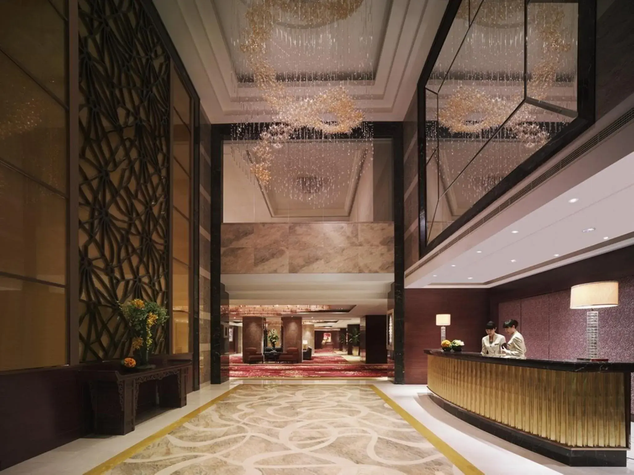 Lobby or reception, Lobby/Reception in China World Hotel, Beijing