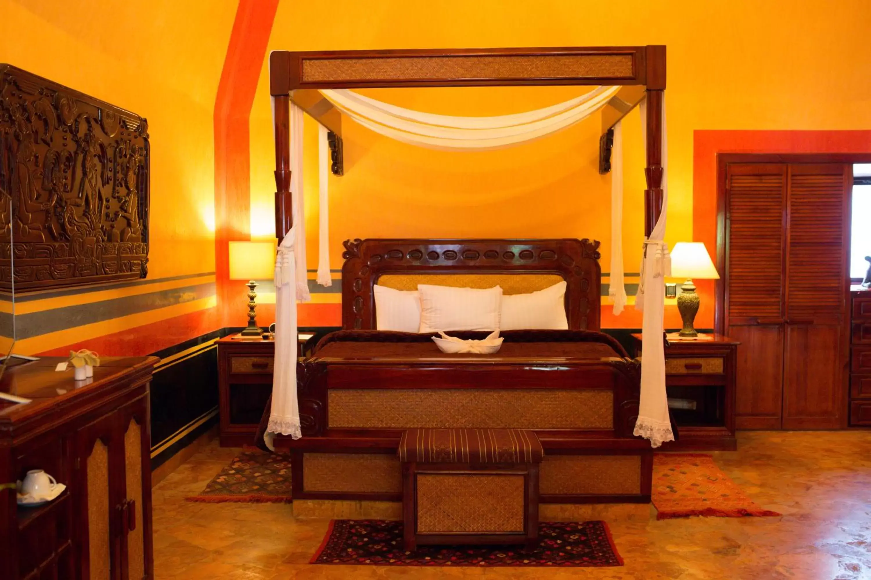 Bed in Hotel Boutique Quinta Chanabnal