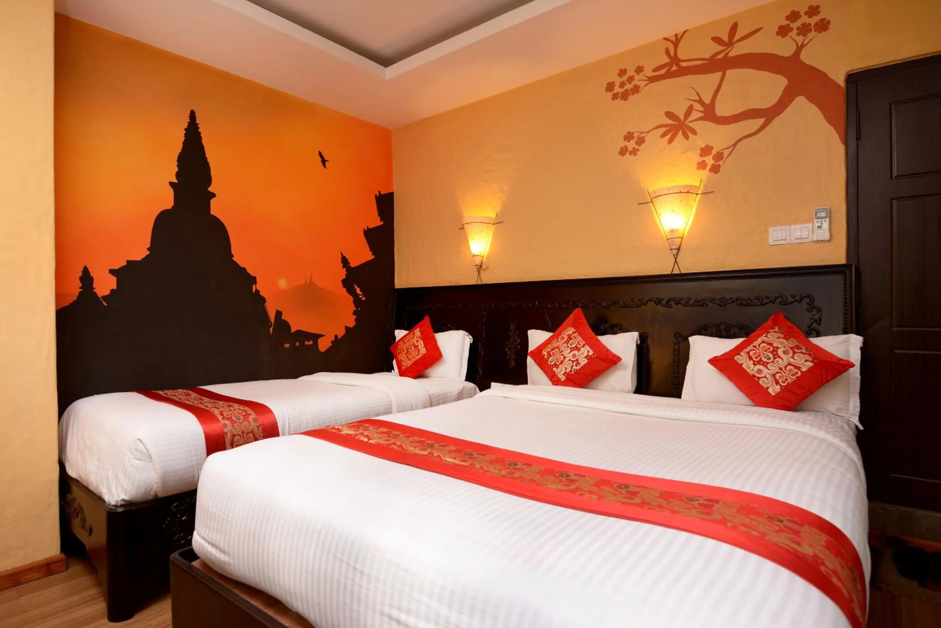 Photo of the whole room, Bed in Kasthamandap Boutique Hotel