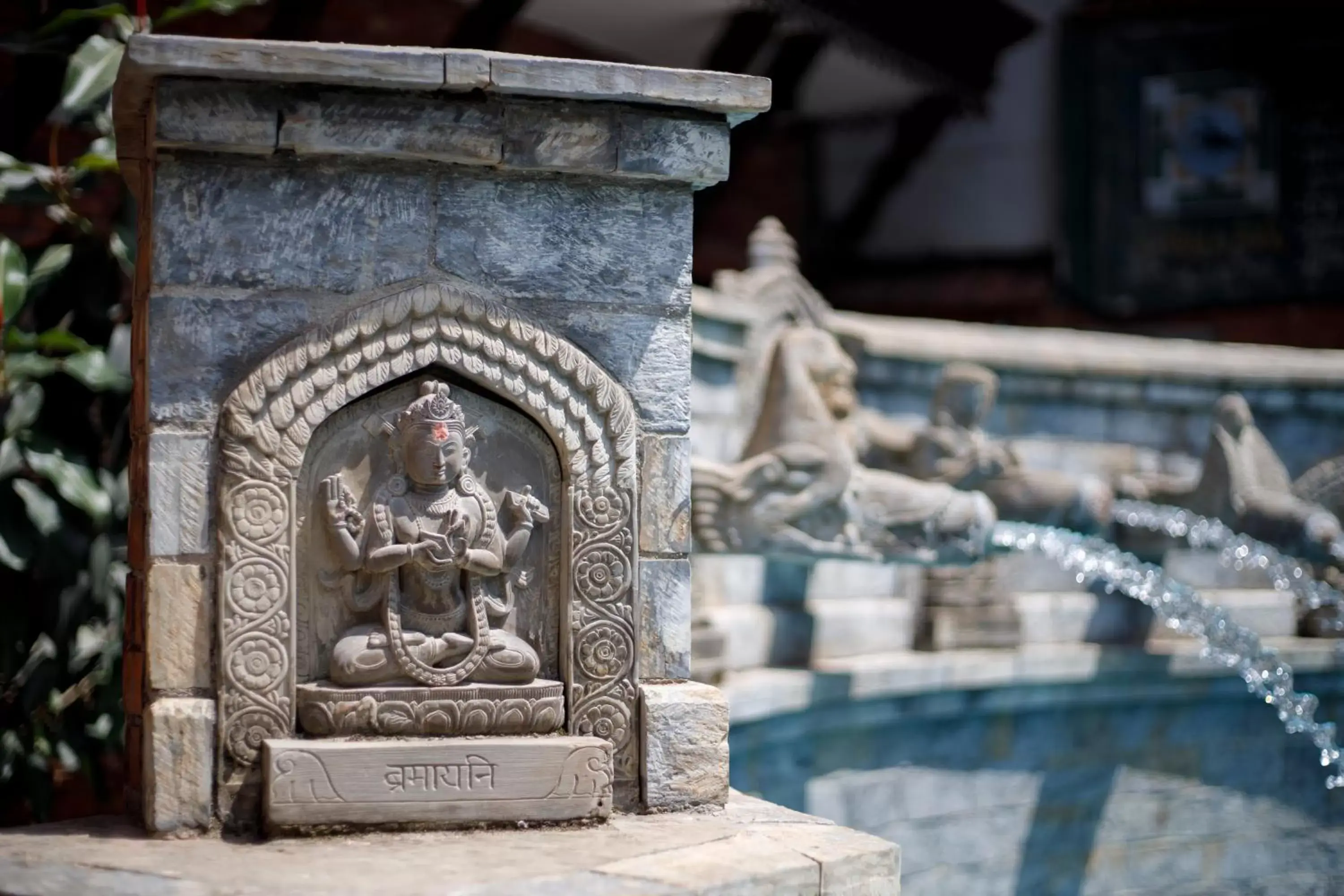 Pool view in Hotel Manaslu