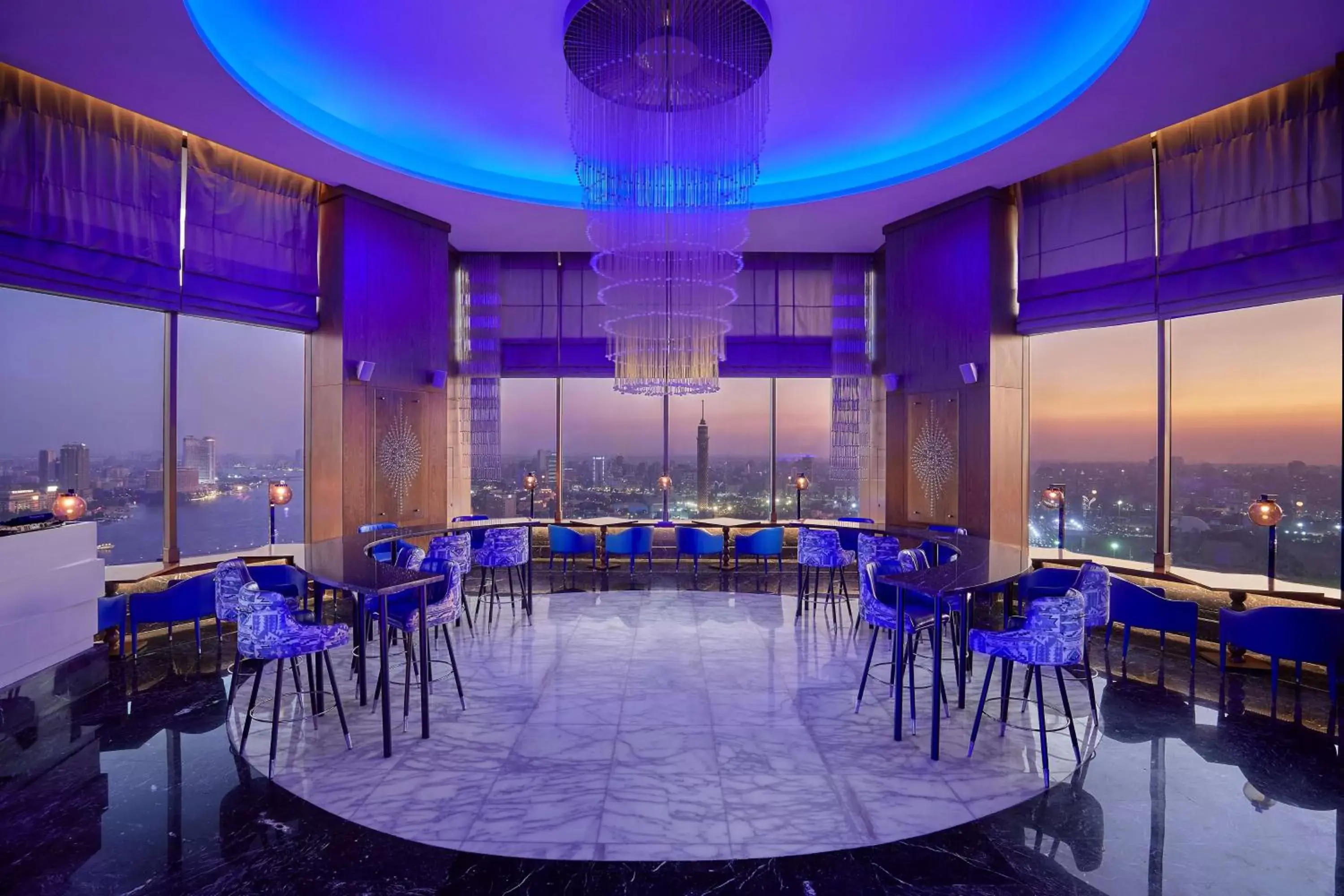 Lounge or bar in Ramses Hilton Hotel & Casino Lounge or bar in Ramses Hilton Hotel & Casino