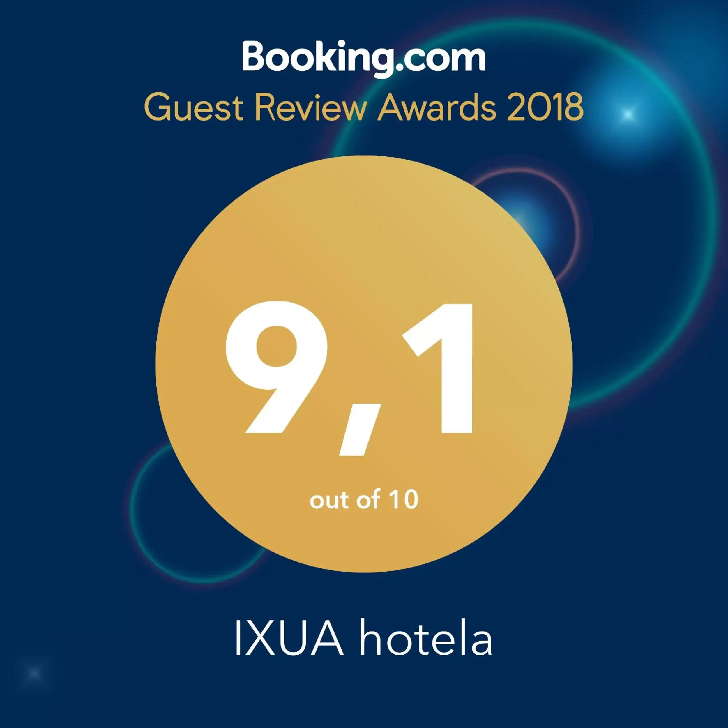 Certificate/Award in IXUA Hotela