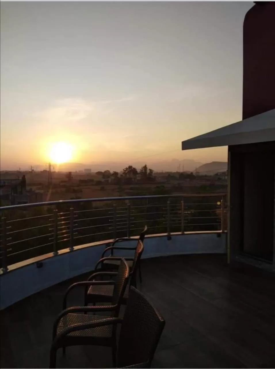 Balcony/Terrace in Pooja Villa Suites-Rooms and Pool, Igatpuri
