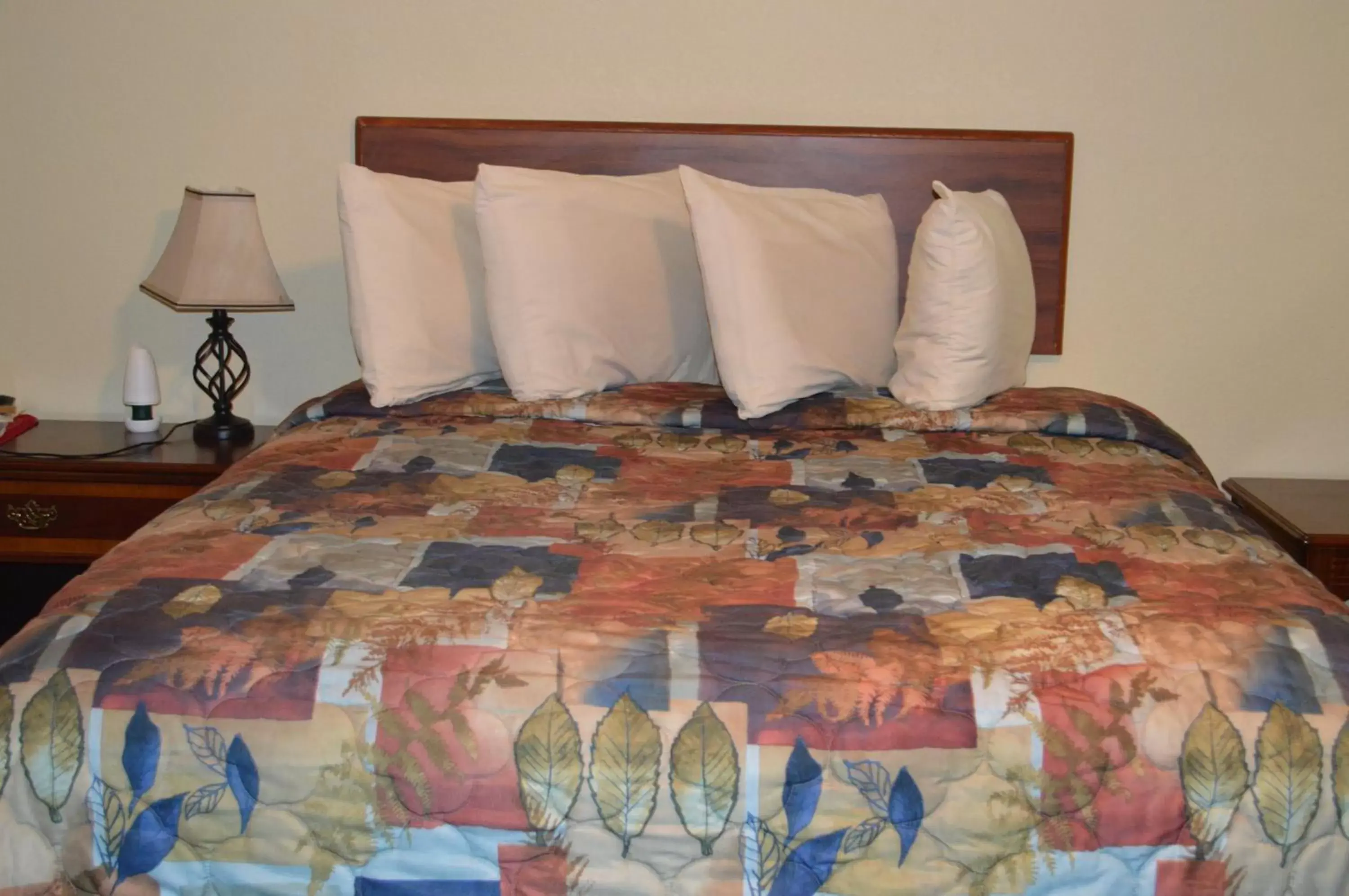 Bed in Purple Sage Motel