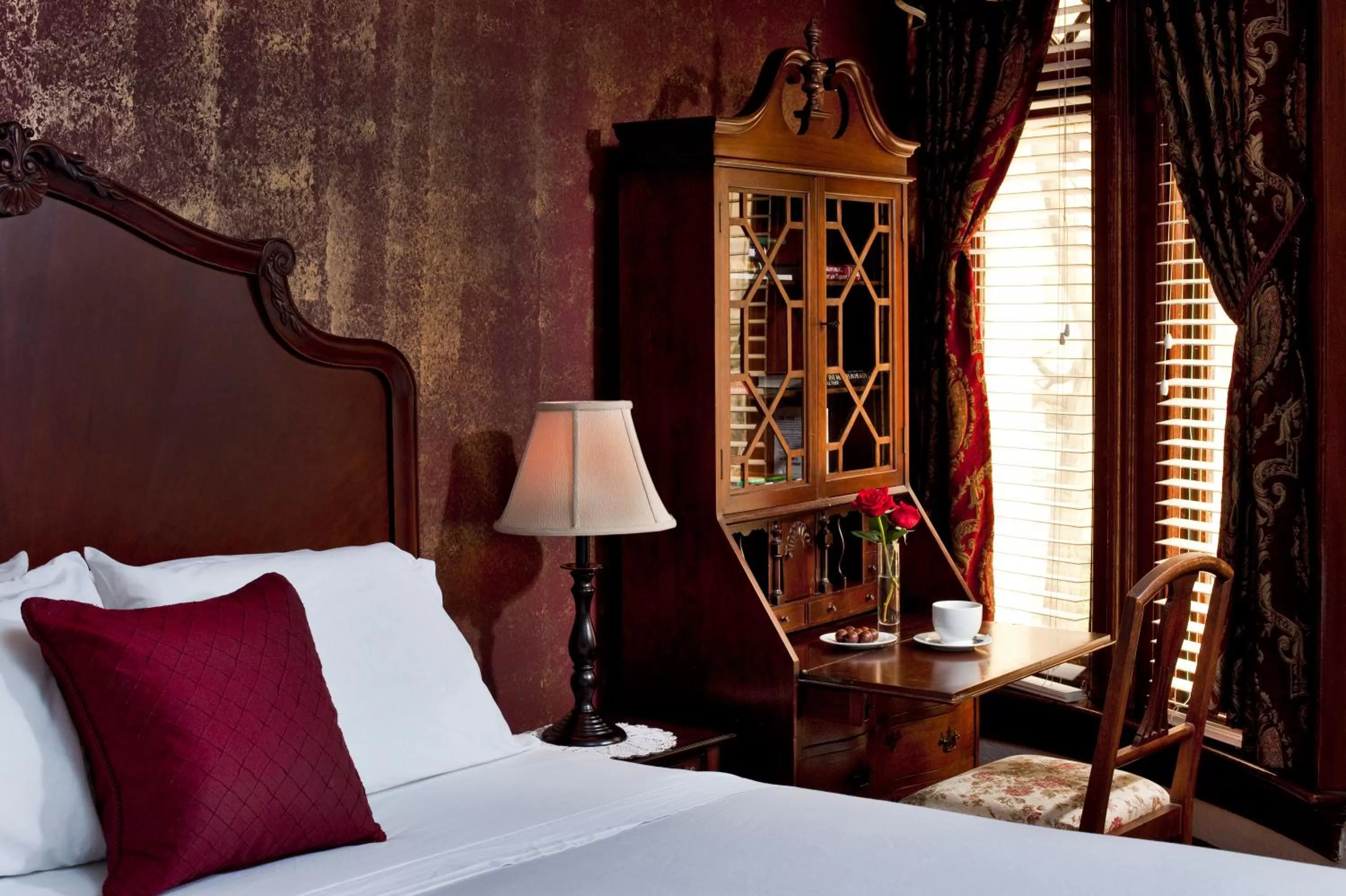 Decorative detail, Bed in American Guest House, a Washington DC Bed and Breakfast