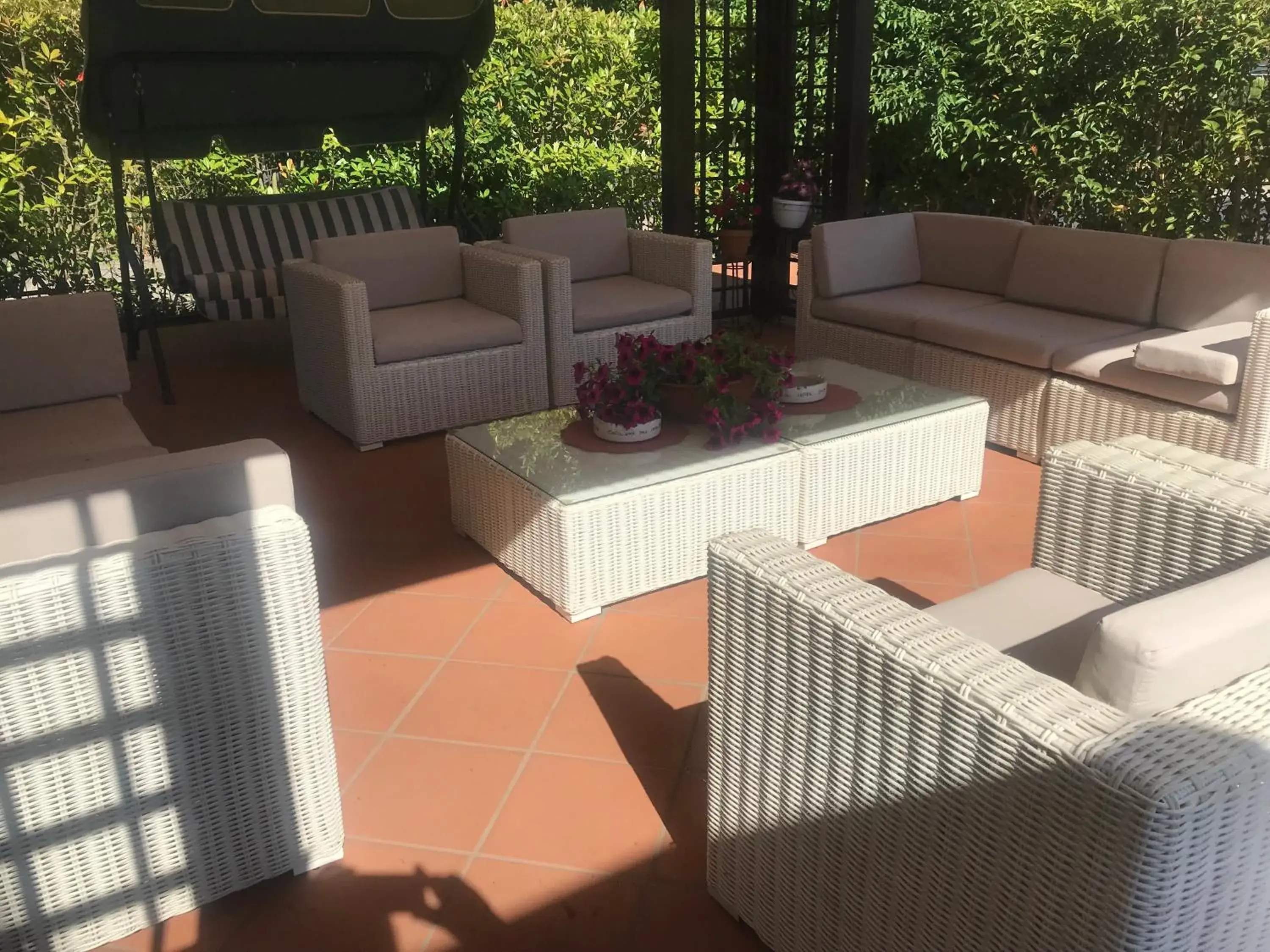 Patio in Hotel Duca Della Corgna