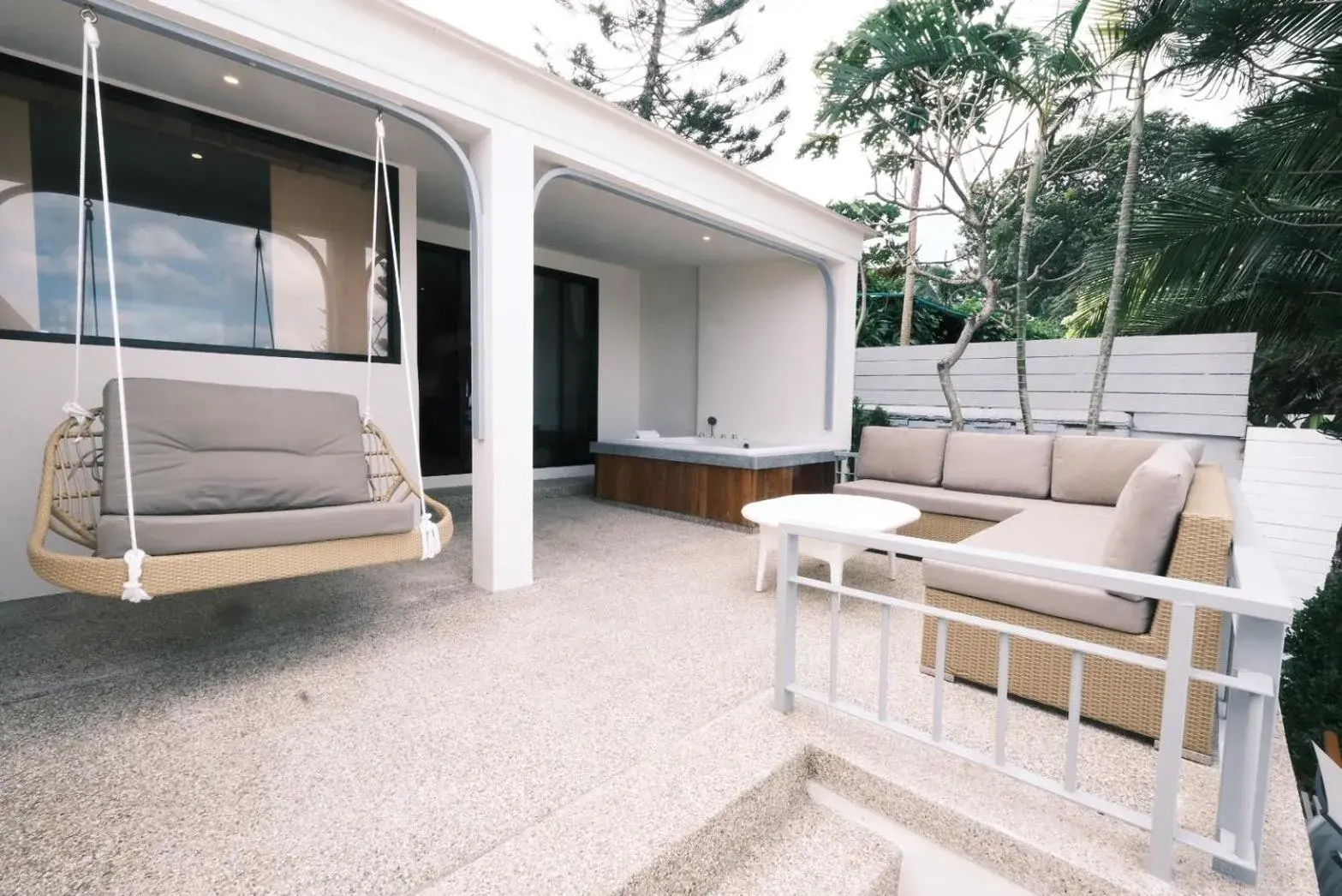 Balcony/Terrace in Punnpreeda Beach Resort - SHA Plus Certified