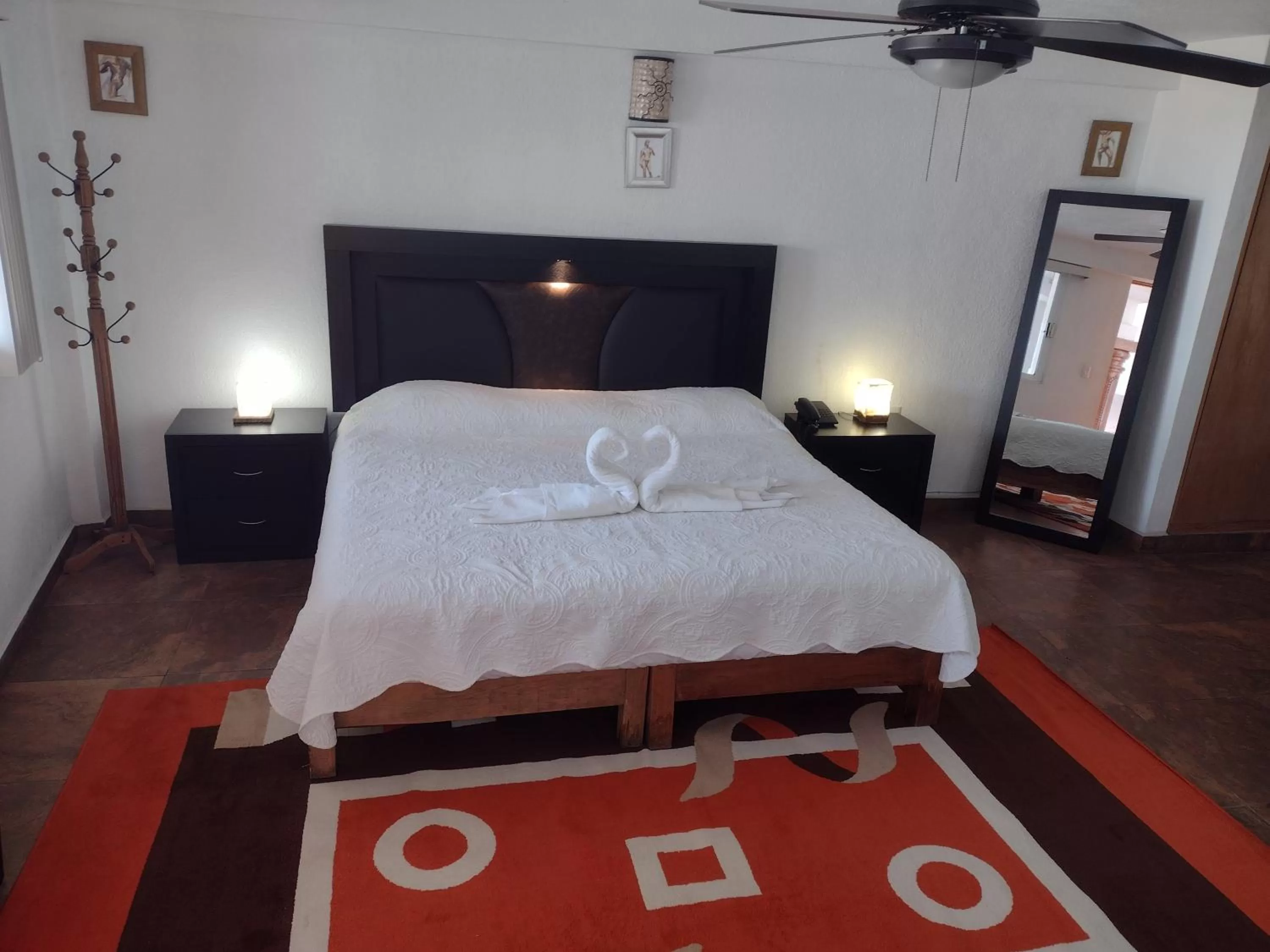 Bed in Hotel Leyenda del Tepozteco