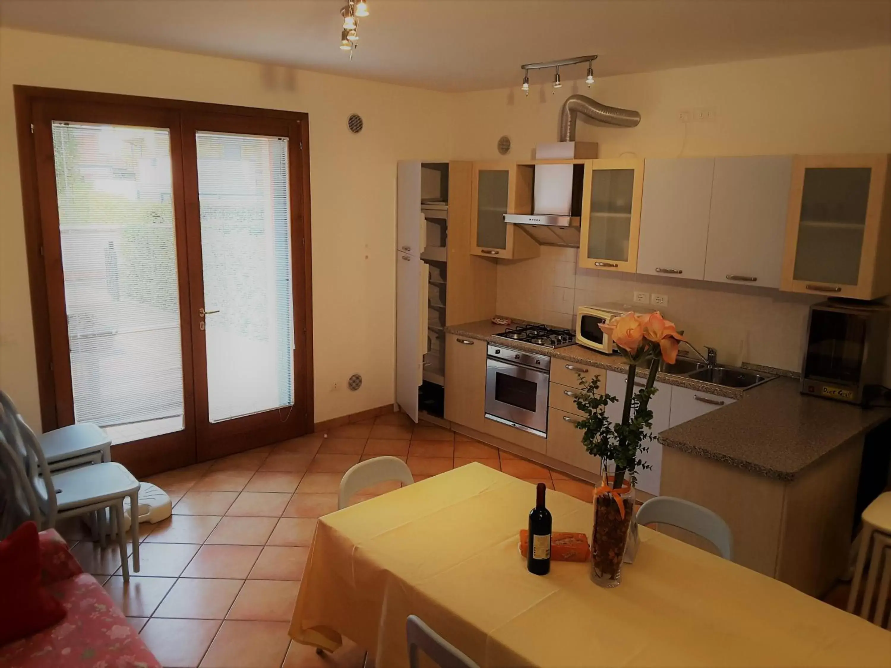 Kitchen/Kitchenette in Villaggio dei Fiori Apart- Hotel 3 Stars - Family Resort