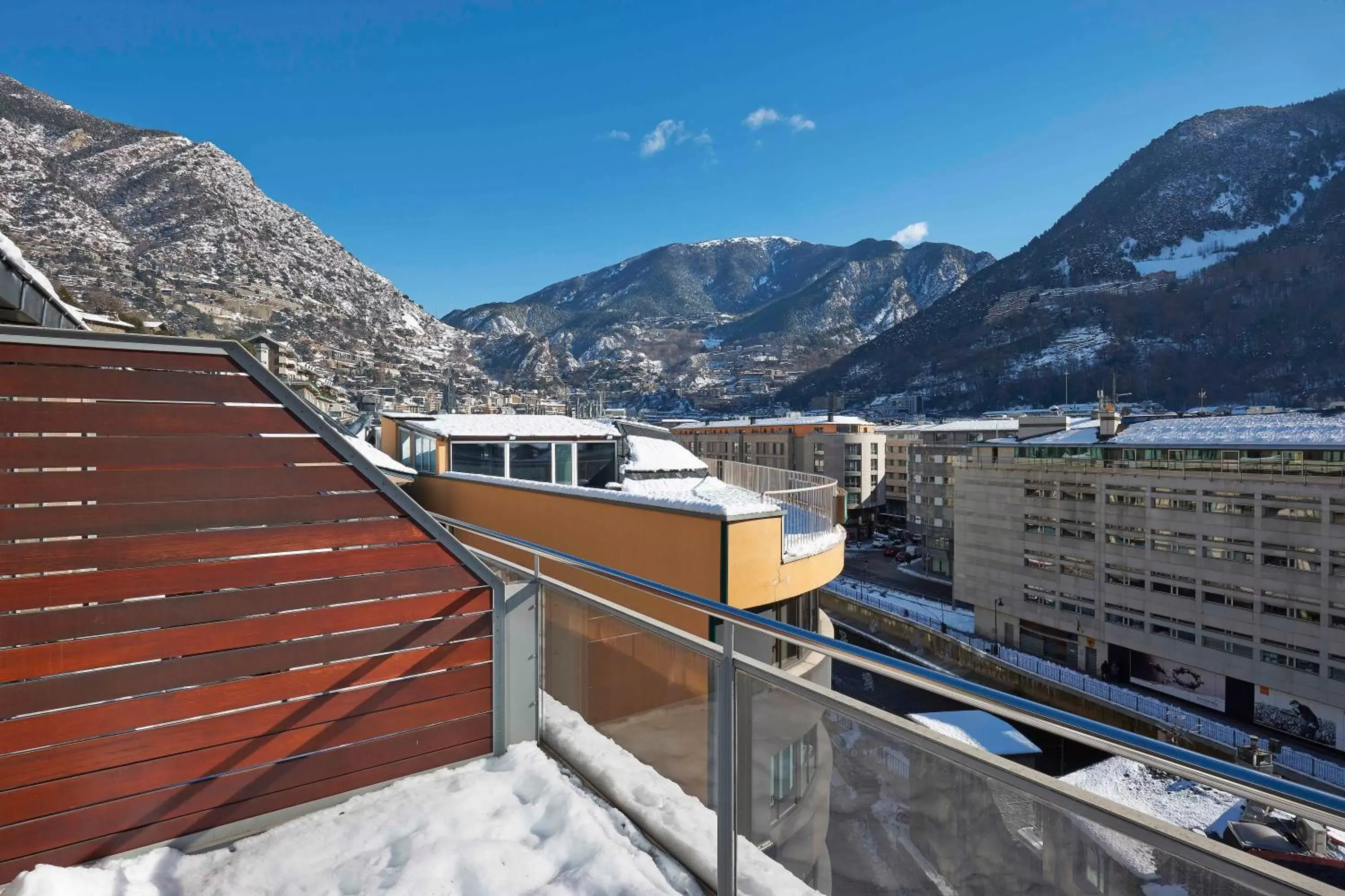 Balcony/Terrace, Winter in NH Andorra la Vella