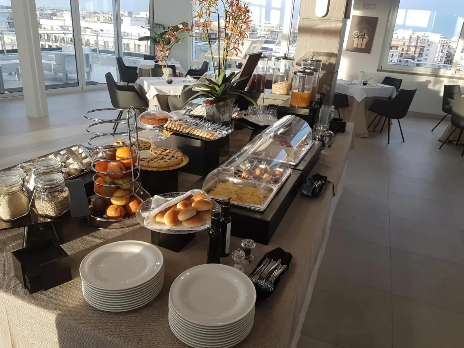 Buffet breakfast in Grieco Business & Spa Hotel