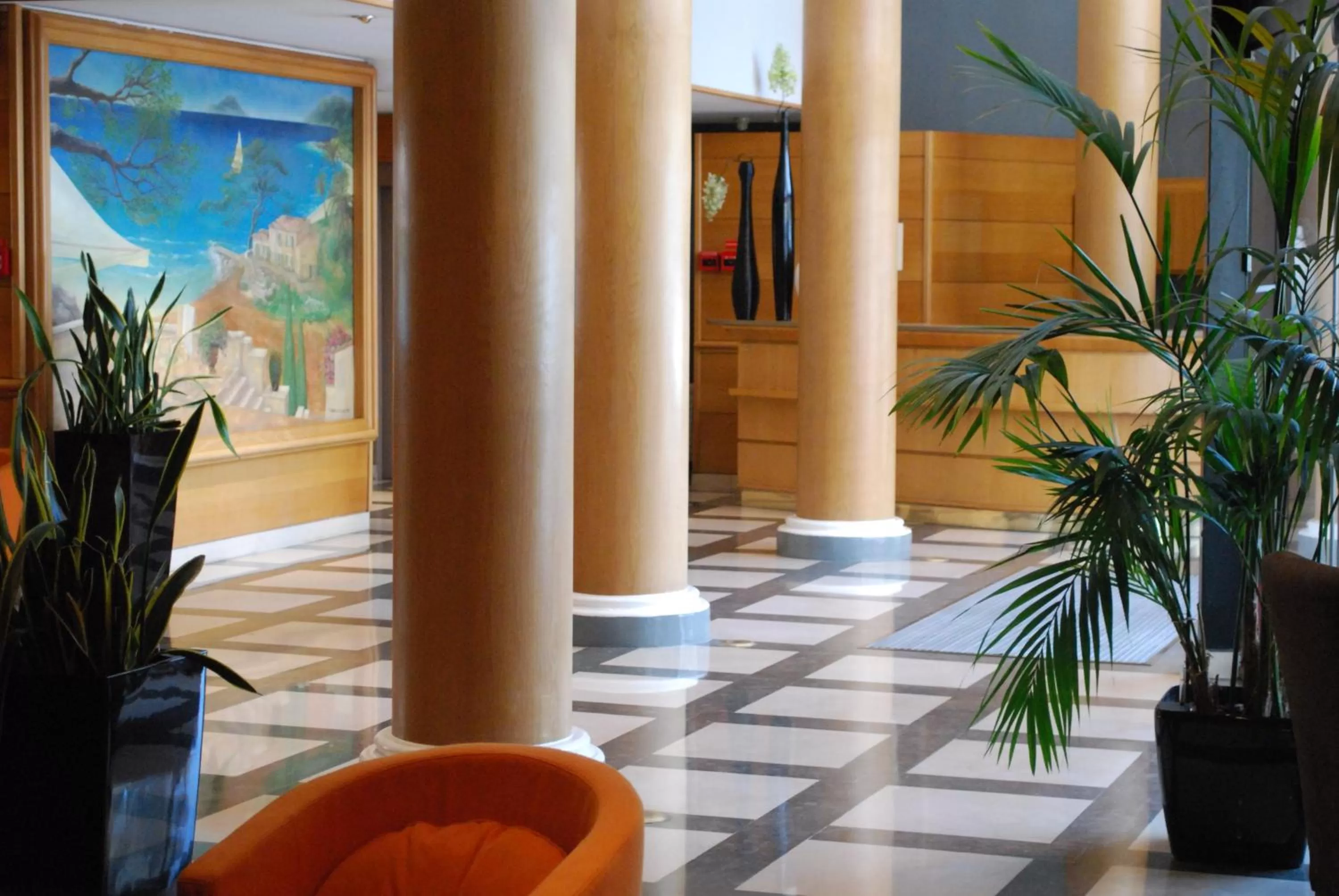 Lobby or reception in Hotel Amarante Cannes
