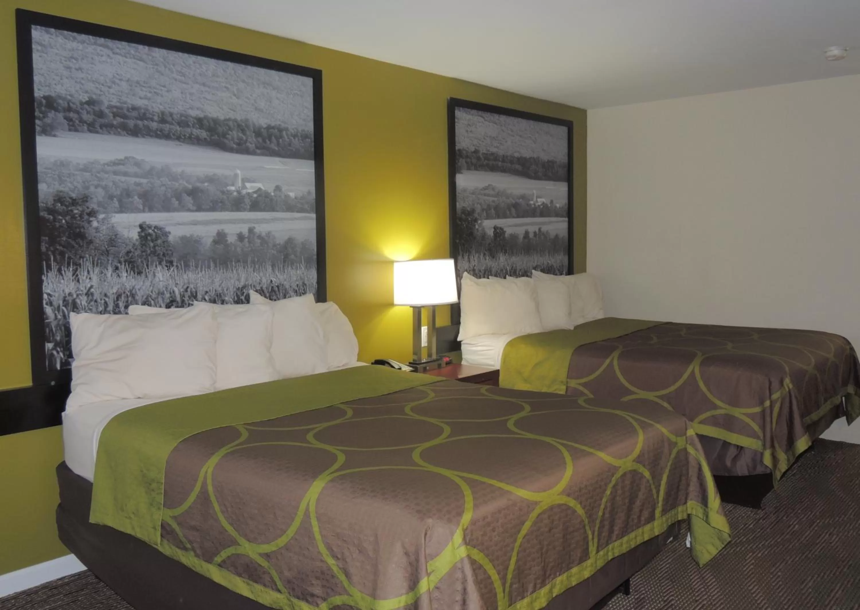 Bedroom, Bed in Super 8 by Wyndham Mifflinville Near Bloomsburg