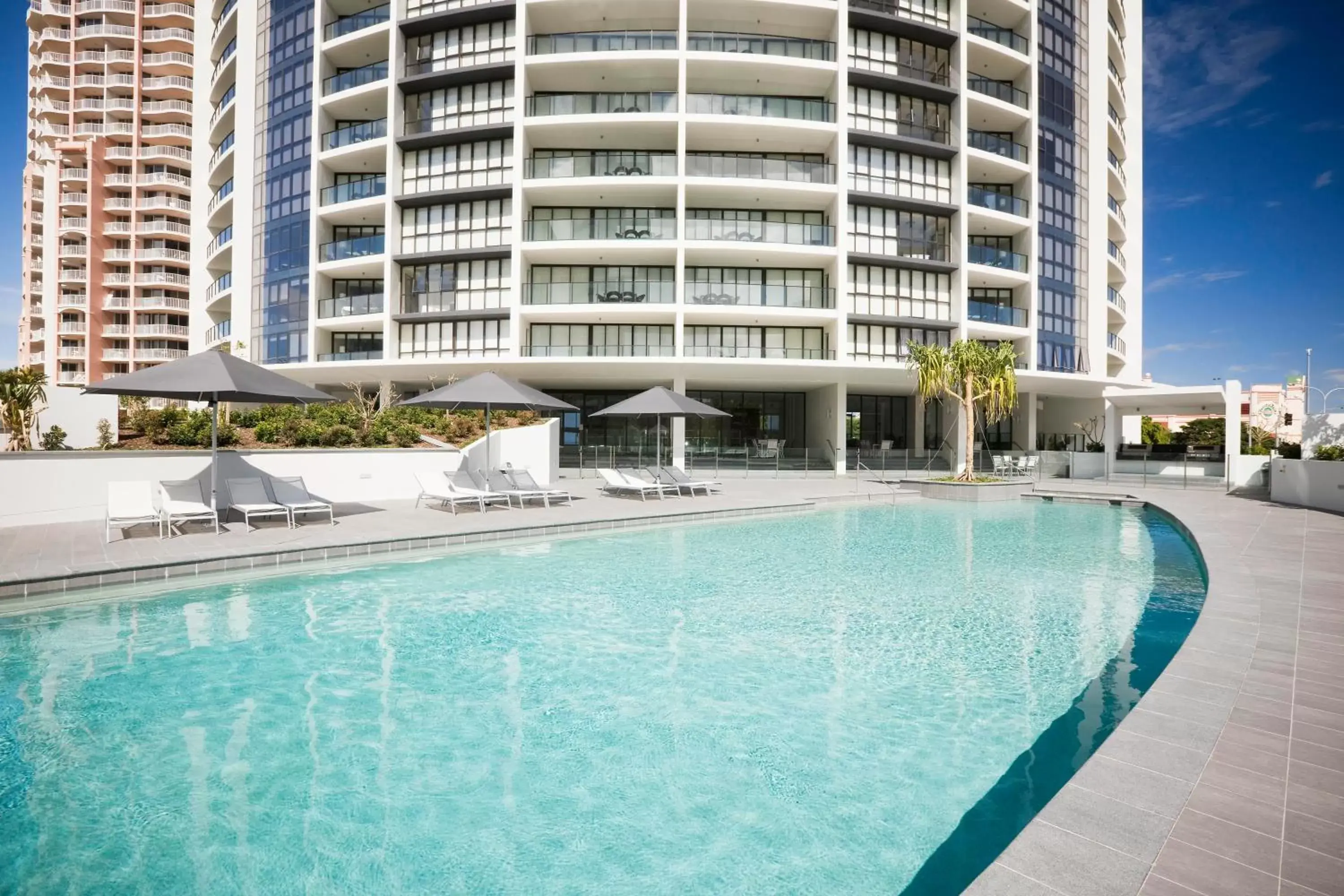 Facade/entrance, Swimming Pool in Mantra Sierra Grand