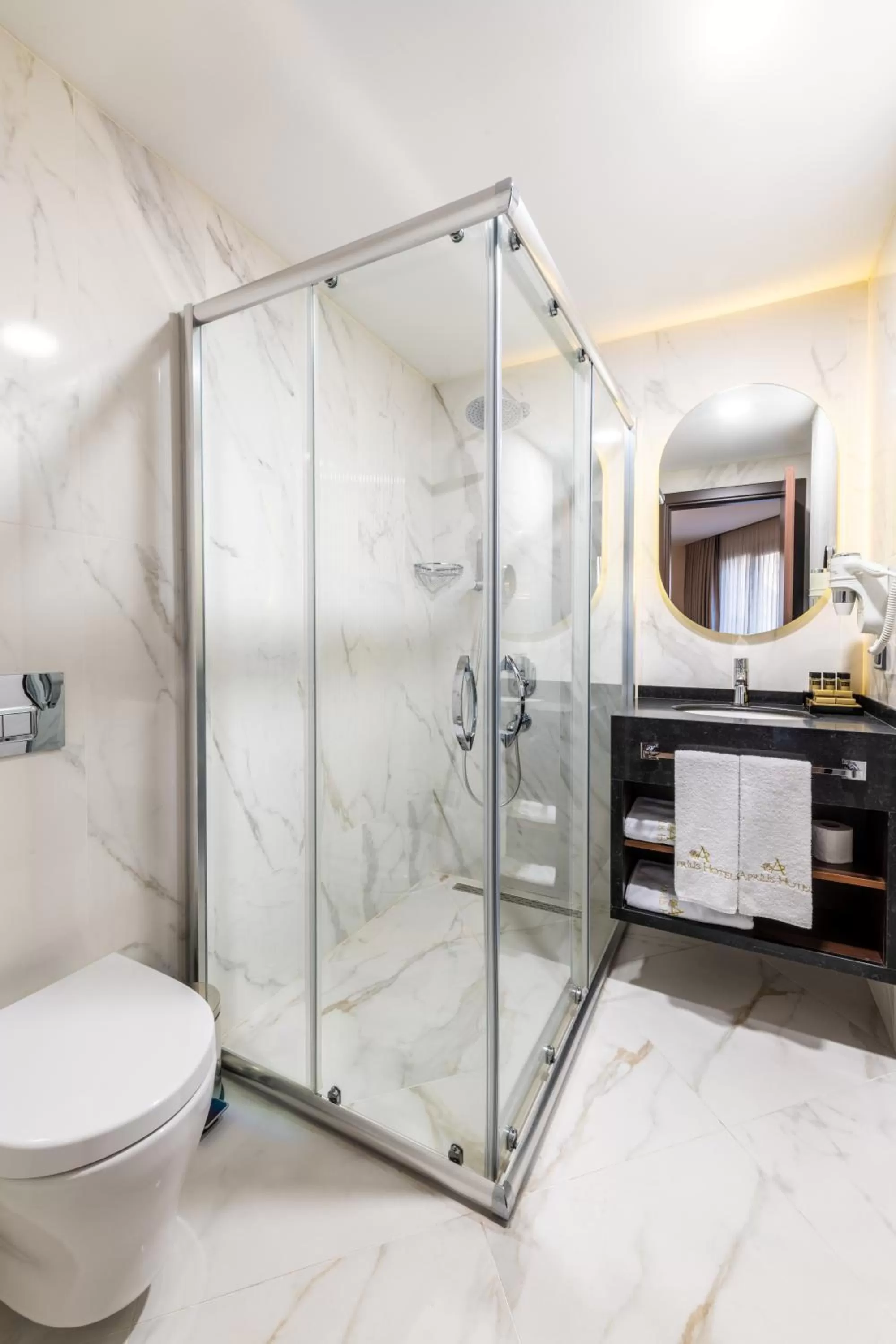 Bathroom in Aprilis Deluxe Hotel