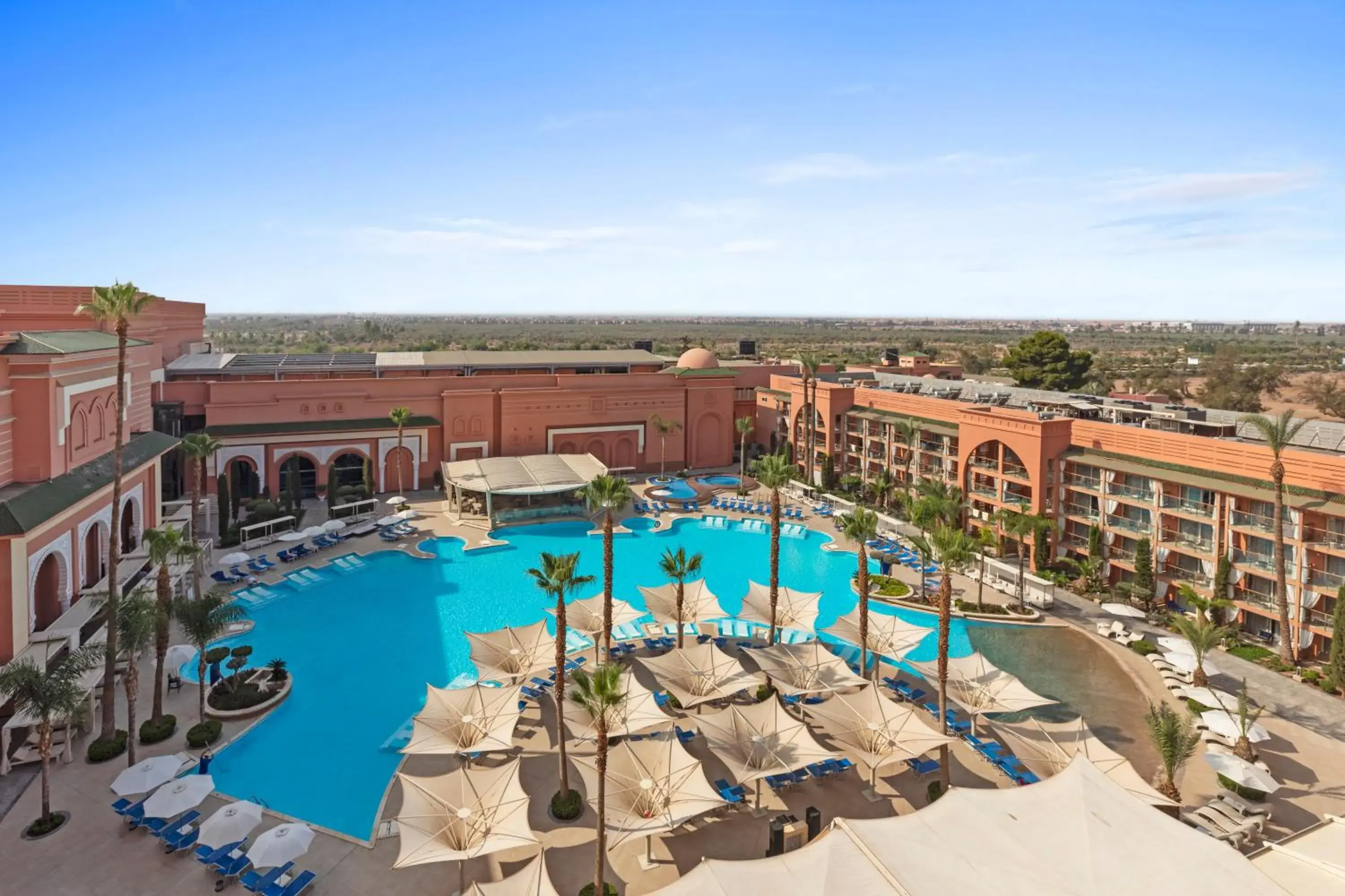 Natural landscape, Pool View in Savoy Le Grand Hotel Marrakech