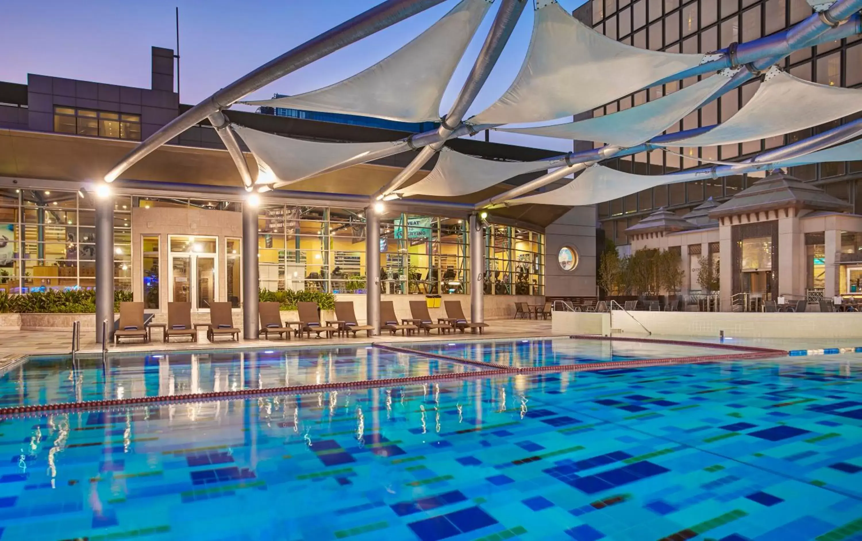Swimming pool in Crowne Plaza Kuwait Al Thuraya City by IHG Swimming pool in Crowne Plaza Kuwait Al Thuraya City by IHG