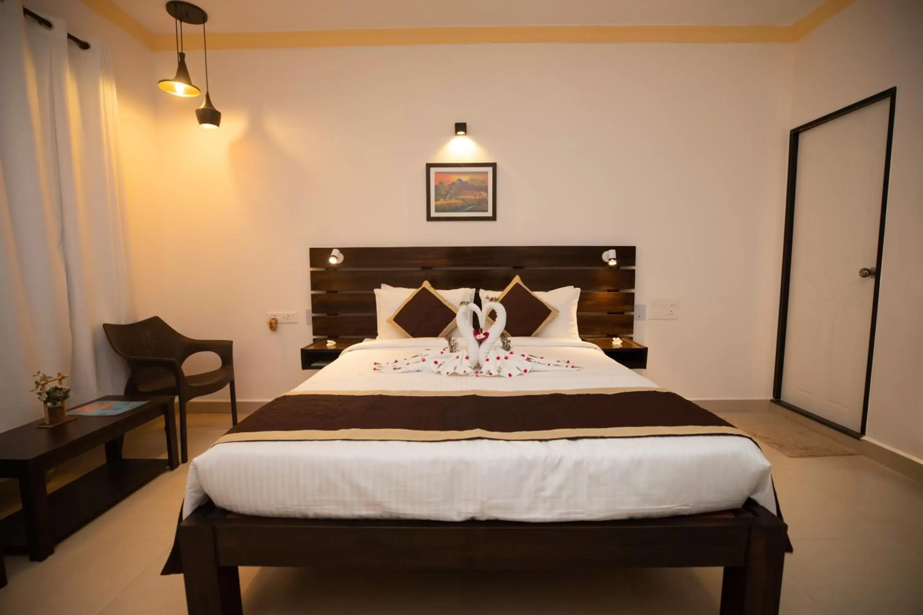 Bed in The Woodside Inn Bed in The Woodside Inn