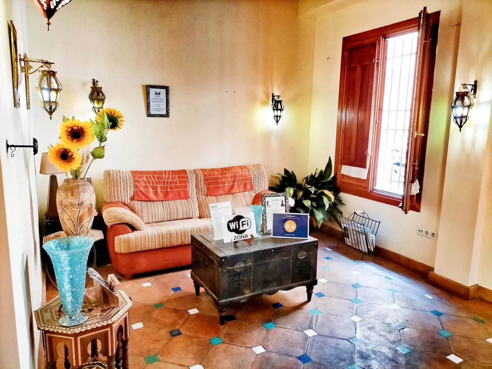 Lobby or reception in Abadía Hotel