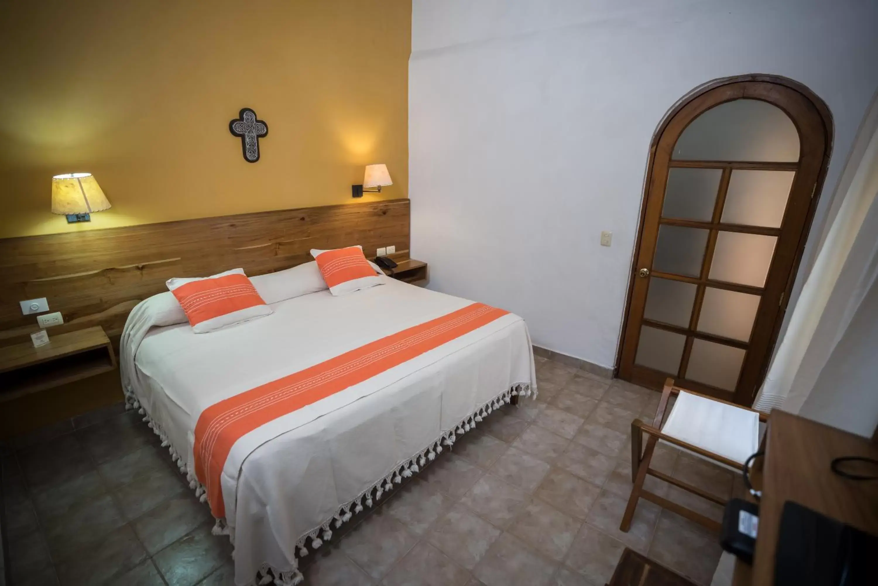 Bed in Parador San Agustin