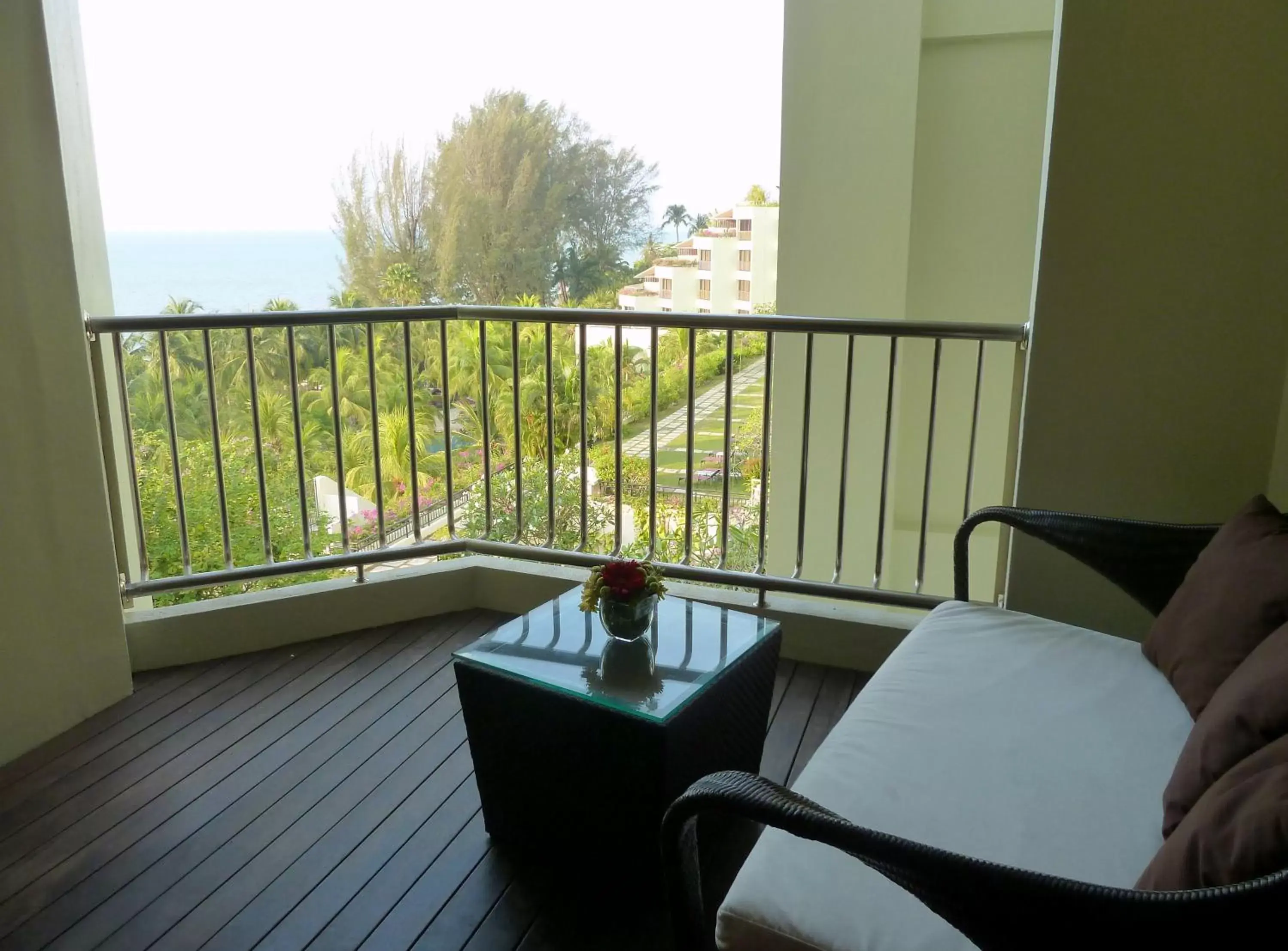 View (from property/room), Balcony/Terrace in PARKROYAL Penang Resort