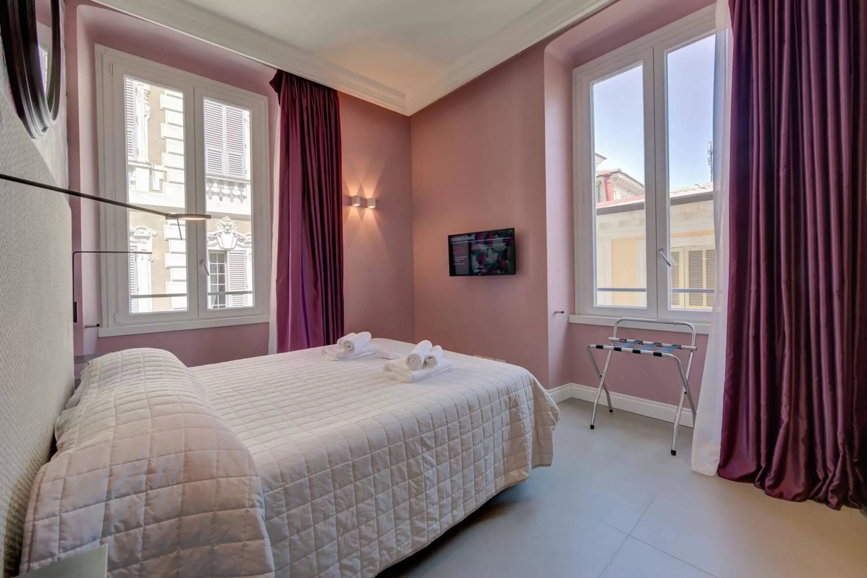 Bedroom, Bed in Boutique Central Apartments- Happy Rentals