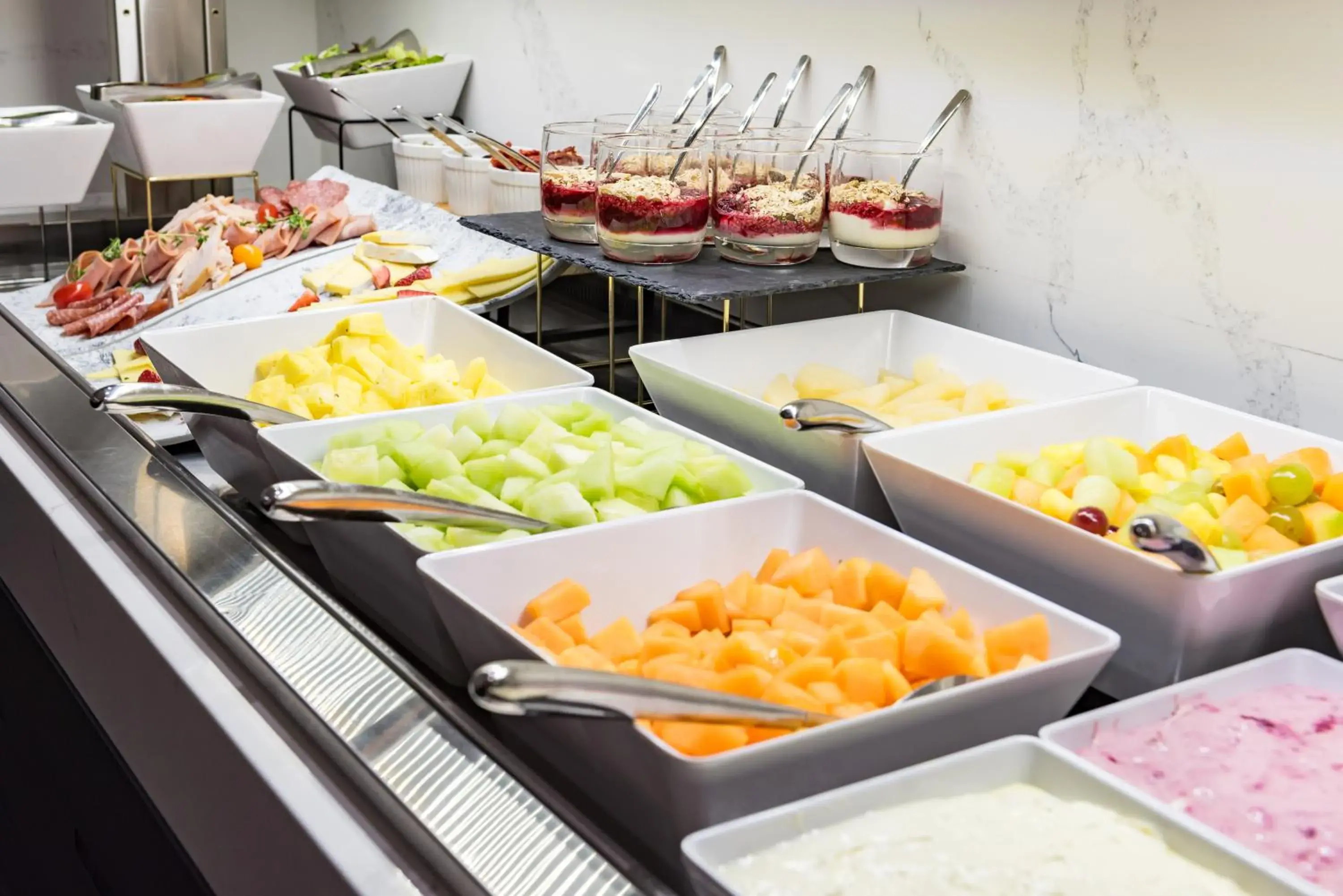 Buffet breakfast, Food in Distinction Christchurch Hotel