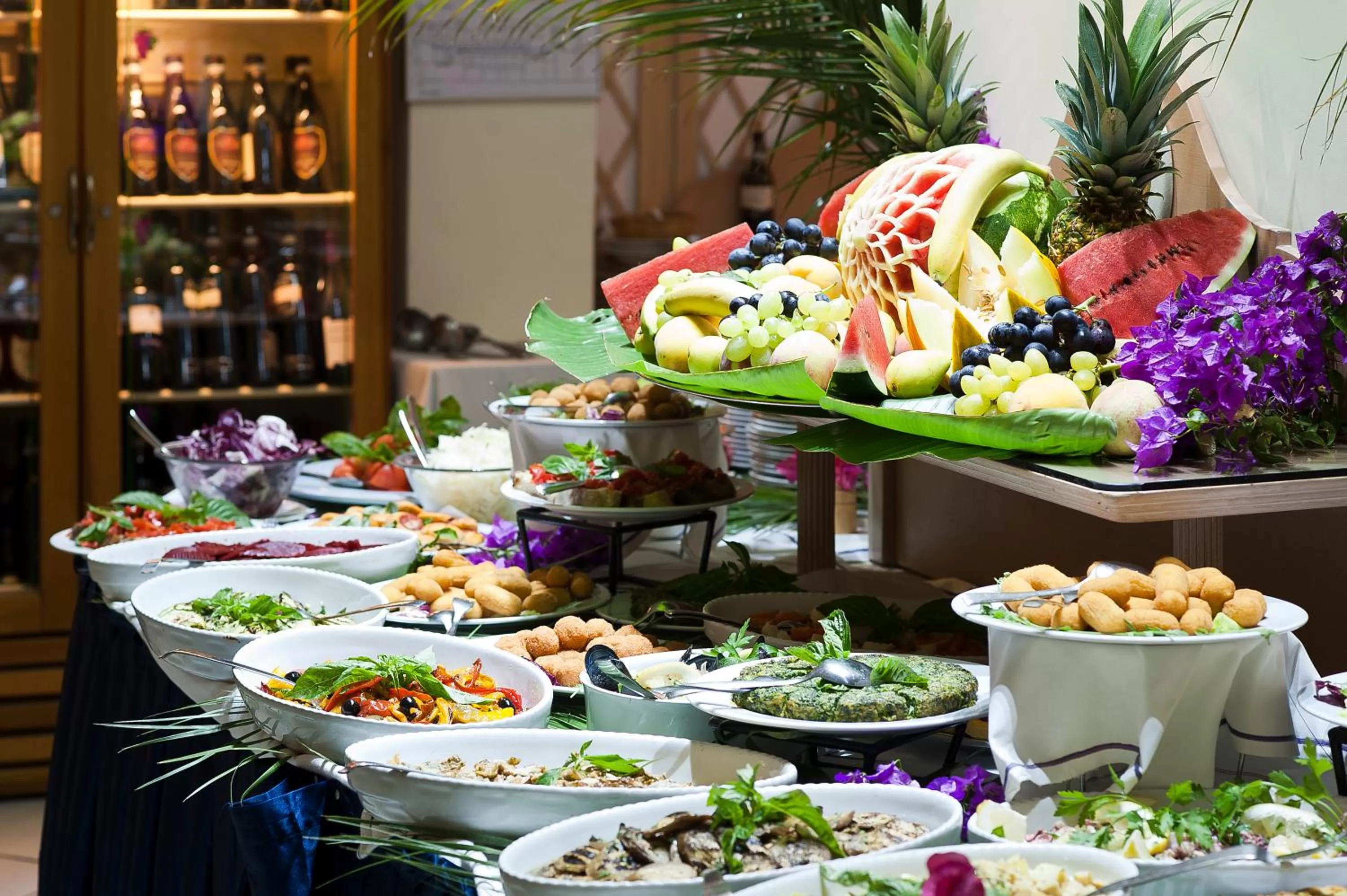 Food and drinks in Central Park Terme