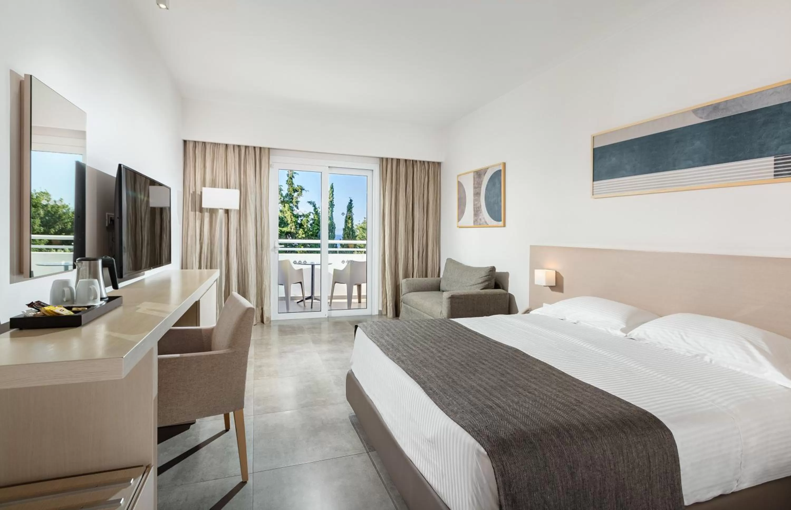 Bed in Platanista Hotel