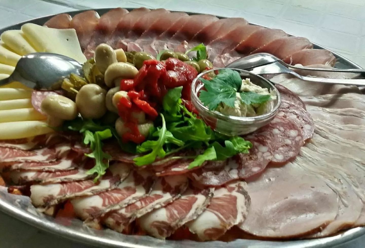 Food close-up in Gostisce Jezero
