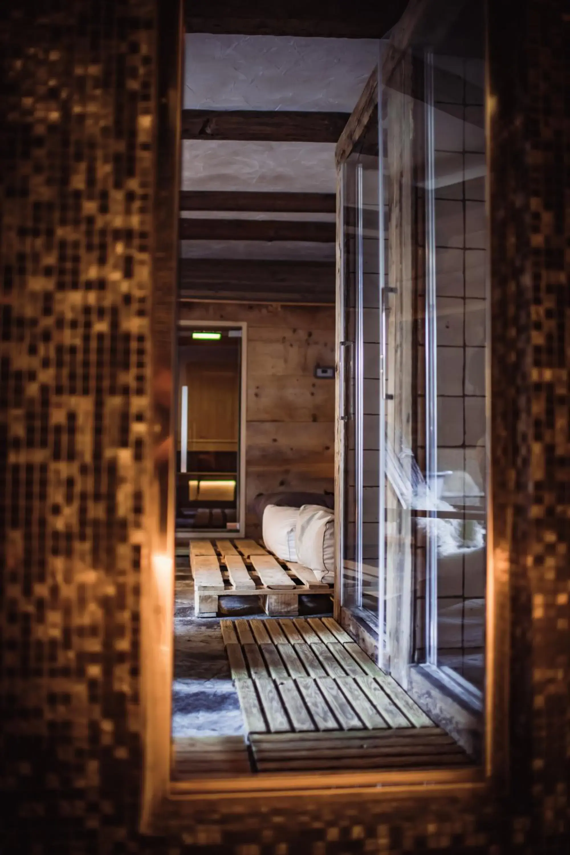 Steam room in Hotel Chalet Svizzero