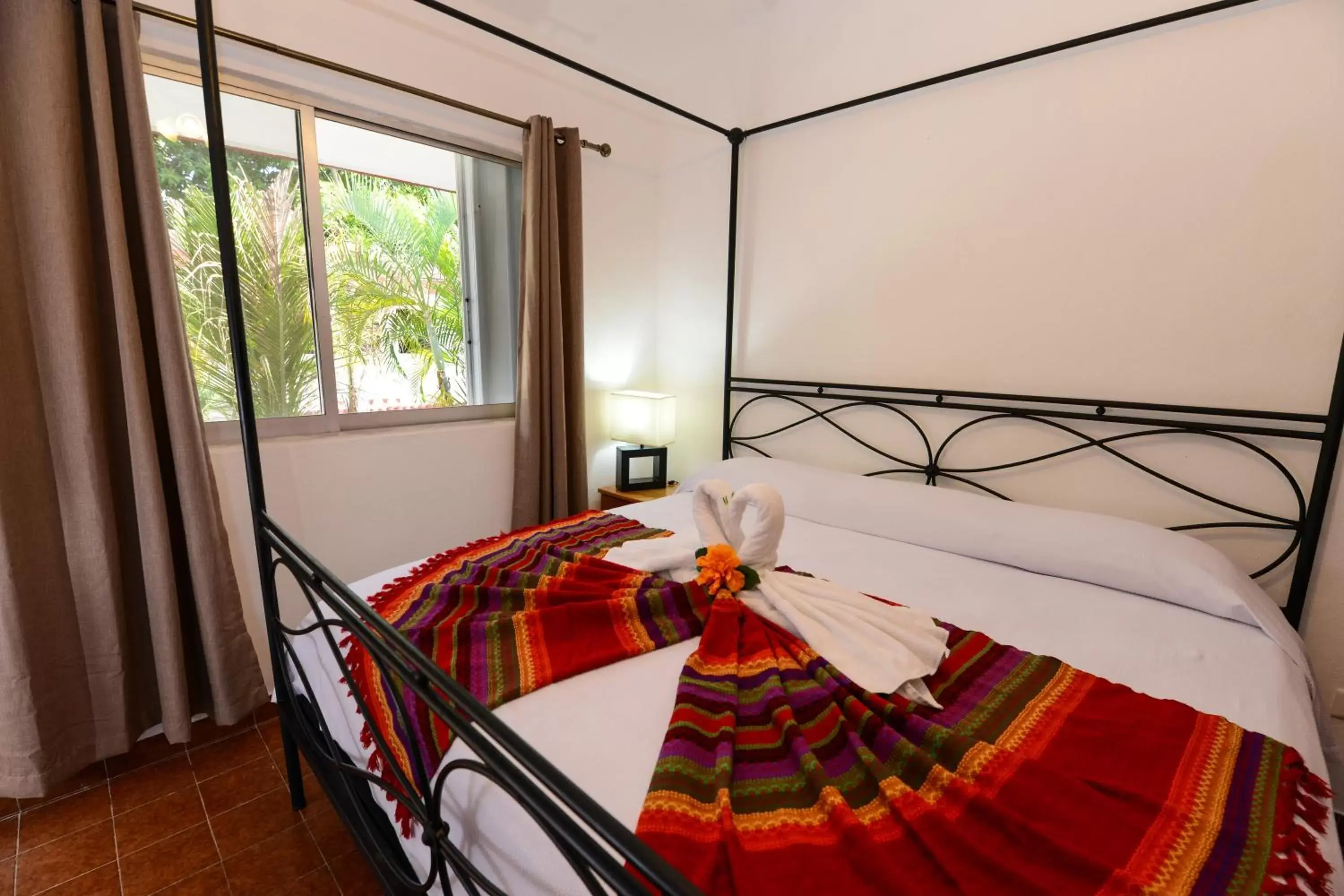 Bed in Hotel Villas Colibrí Suites & Bungalows