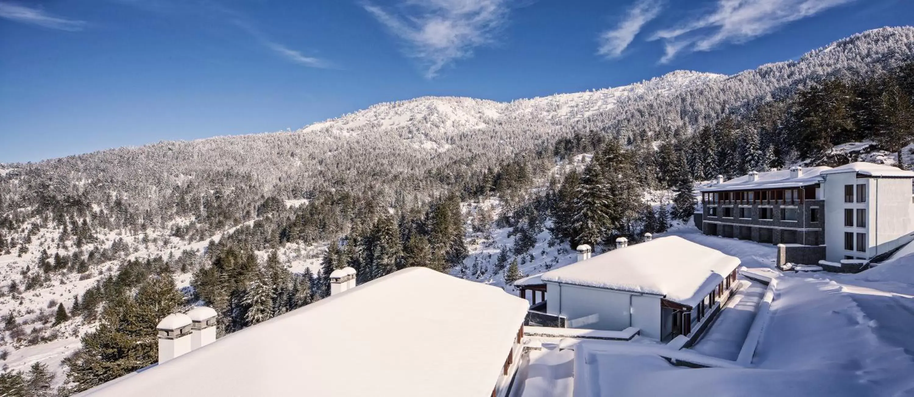 Property building, Winter in Grand Forest Metsovo - Small Luxury Hotels of the World