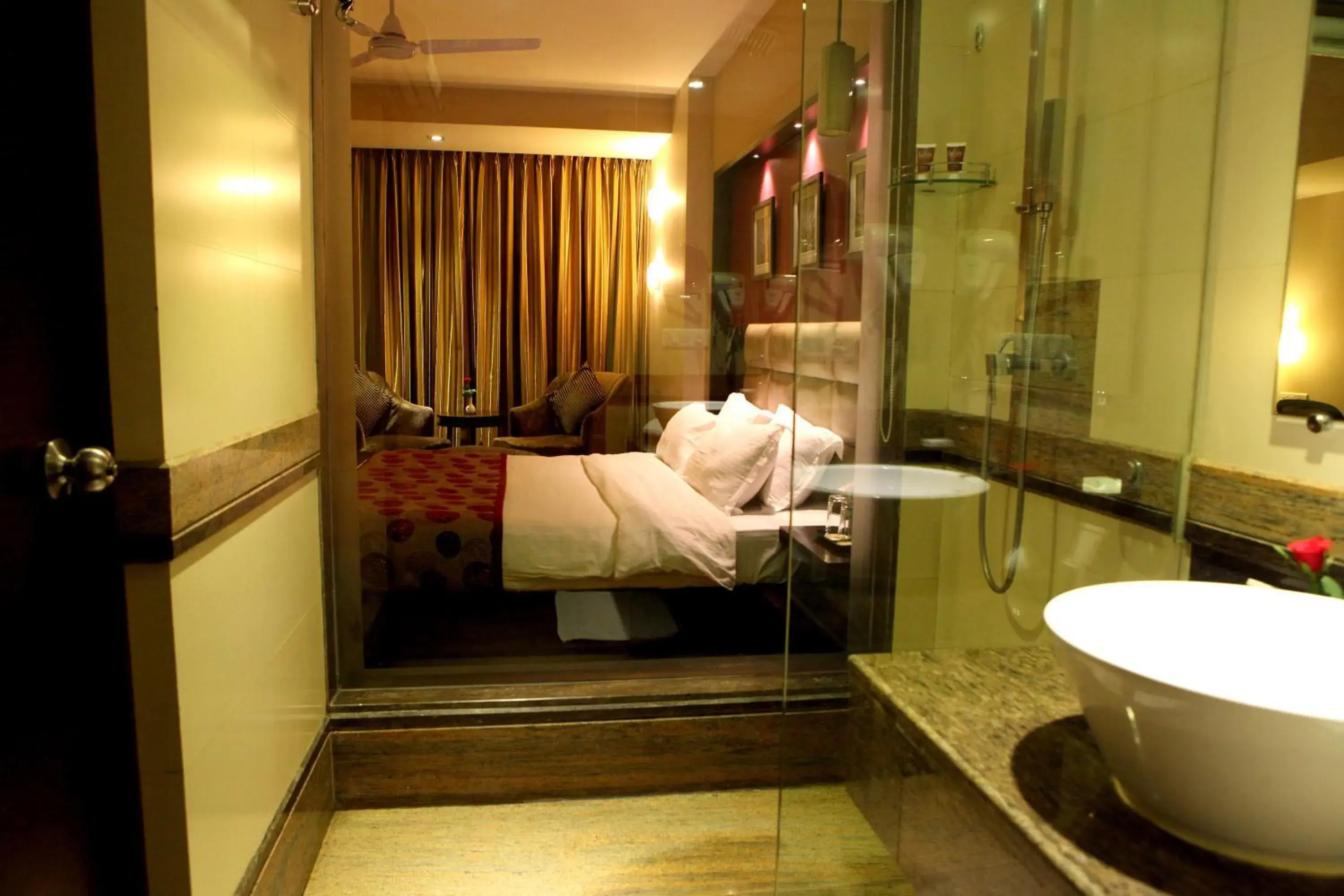 Bedroom, Bathroom in Lords Plaza Surat