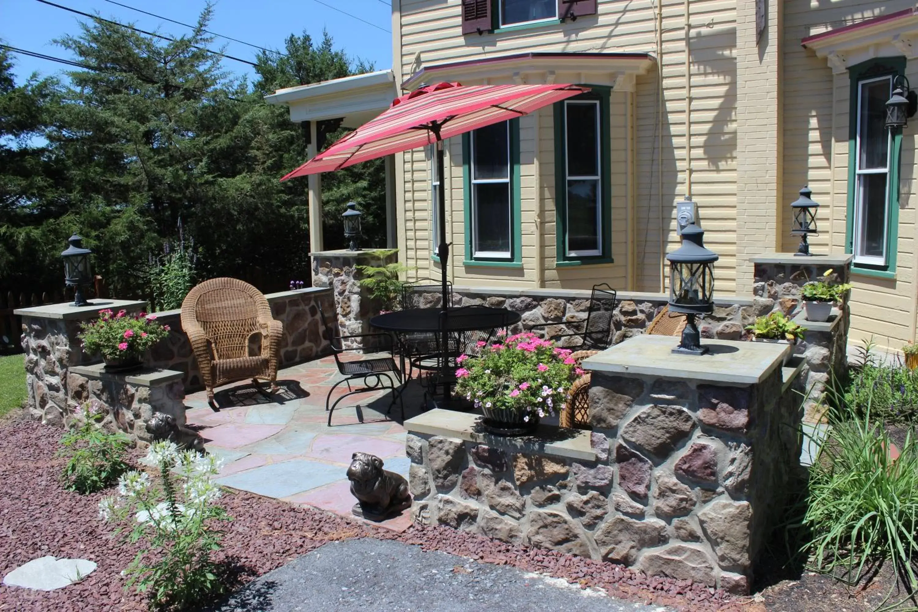 Patio in Carriage Stop Bed & Breakfast