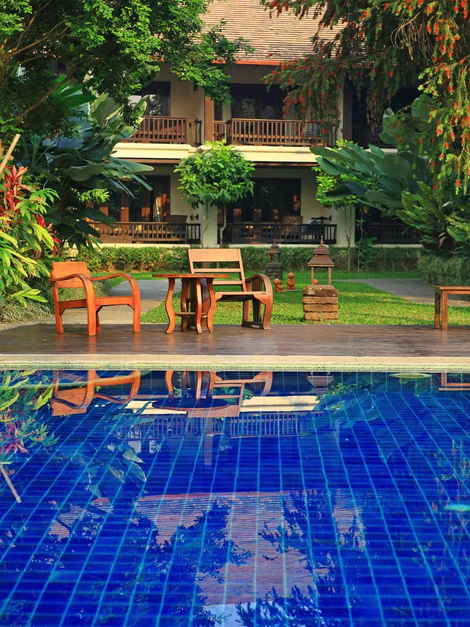 Swimming pool in Lanna Dusita Riverside Boutique Resort